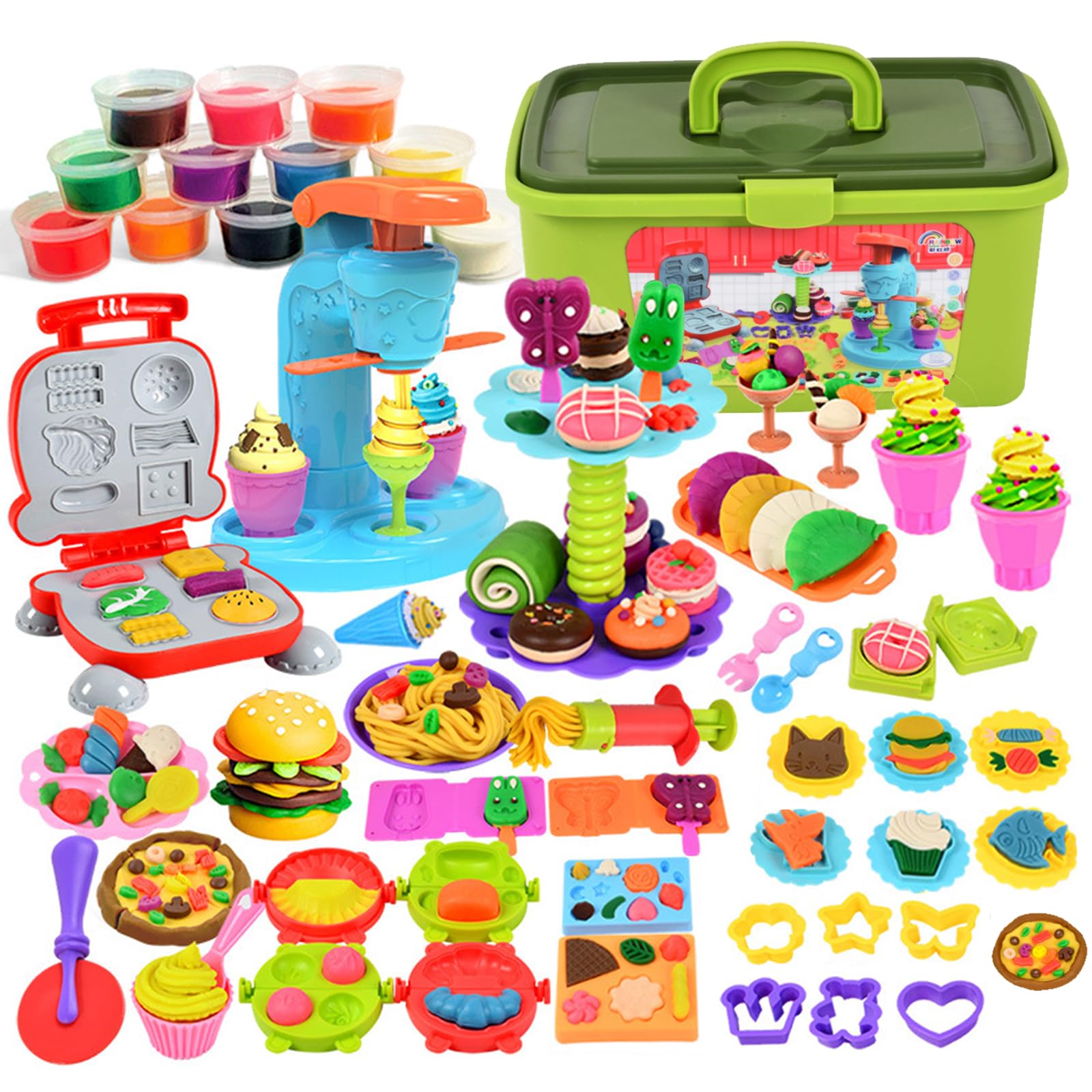 ucamp pâte à modeler 65 pièces enfants