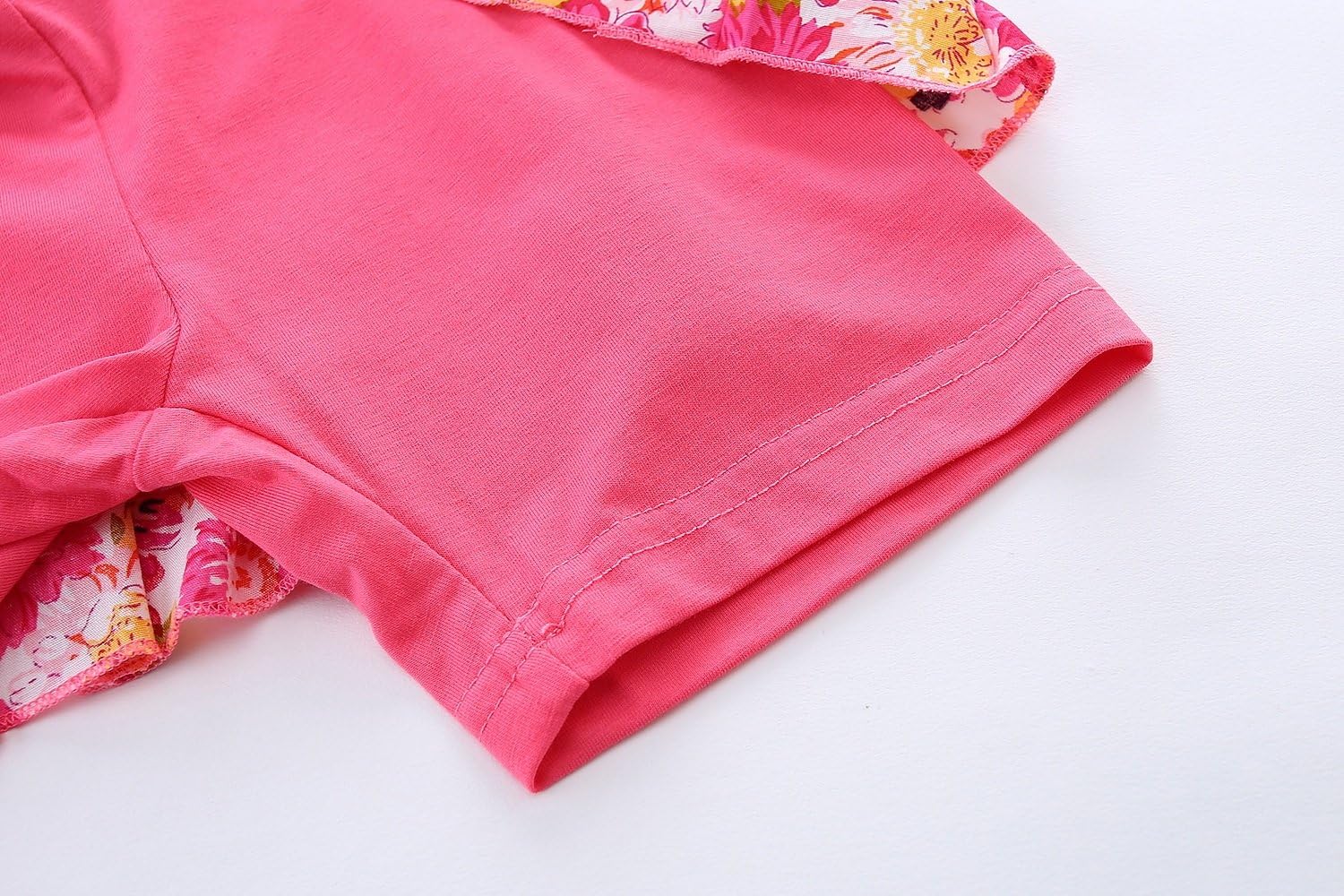 Mud Kingdom Girls Outfits Summer Fashion Cold Shoulder Backless Tank Top and Shorts Clothing Set Floral - Image 8