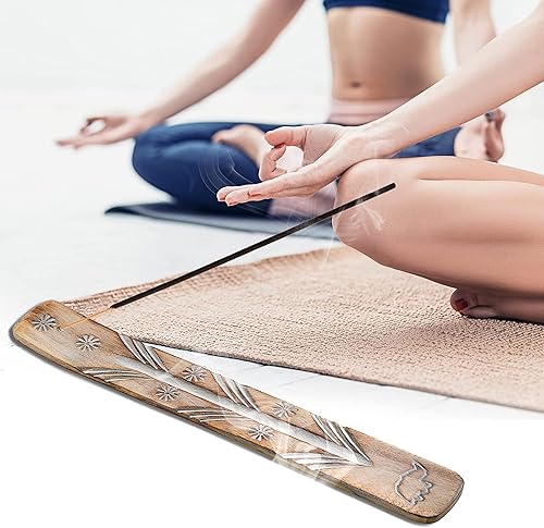 Miniatura 6 de Satya Nag Champa Palo Santo - Varillas de incienso Satya Bng (Bangalore) Insenses 0.53ozmx3 (45 GMS) con soporte para incienso Raajsee, incienso
