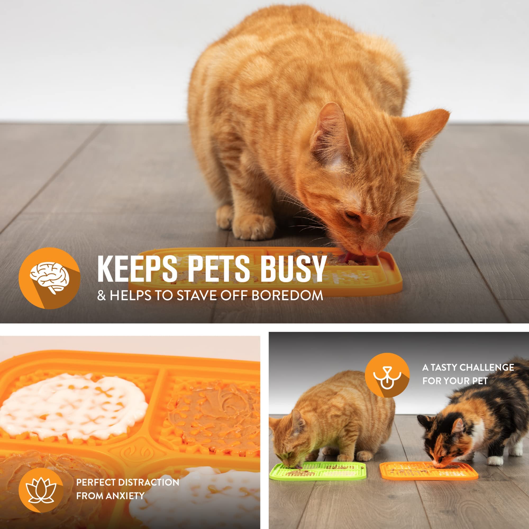 Hyper Pet IQ Treat lick mat for Dogs, Dog Slow Feeder & Cat lick mats