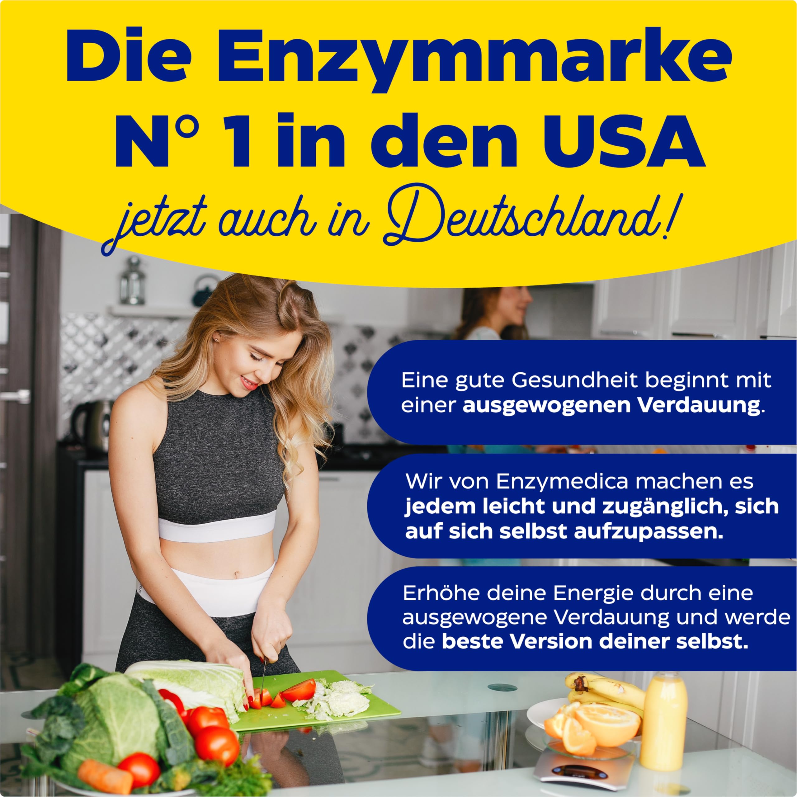 Enzymedica - Lypo Gold, Enzym-Formel, reduziert Gase und Blähungen, angezeigt für Keto-Diäten, Verbessert die Nährstoffaufnahme, Glutenfrei, Milchfrei, Vegan, 60 Kapseln