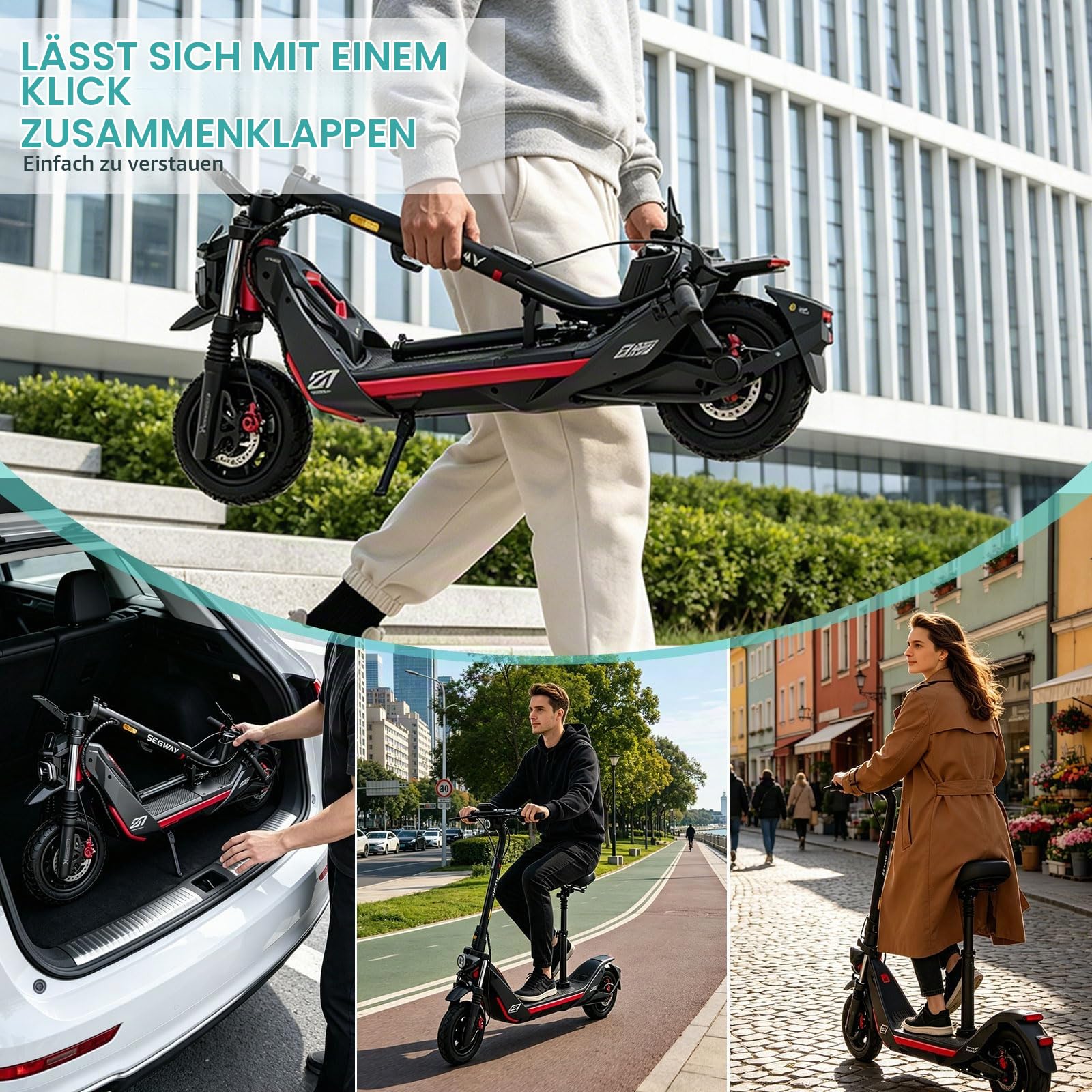 1 PCS E Scooter Sitz Kompatibel mit Ninebot ZT3 Pro