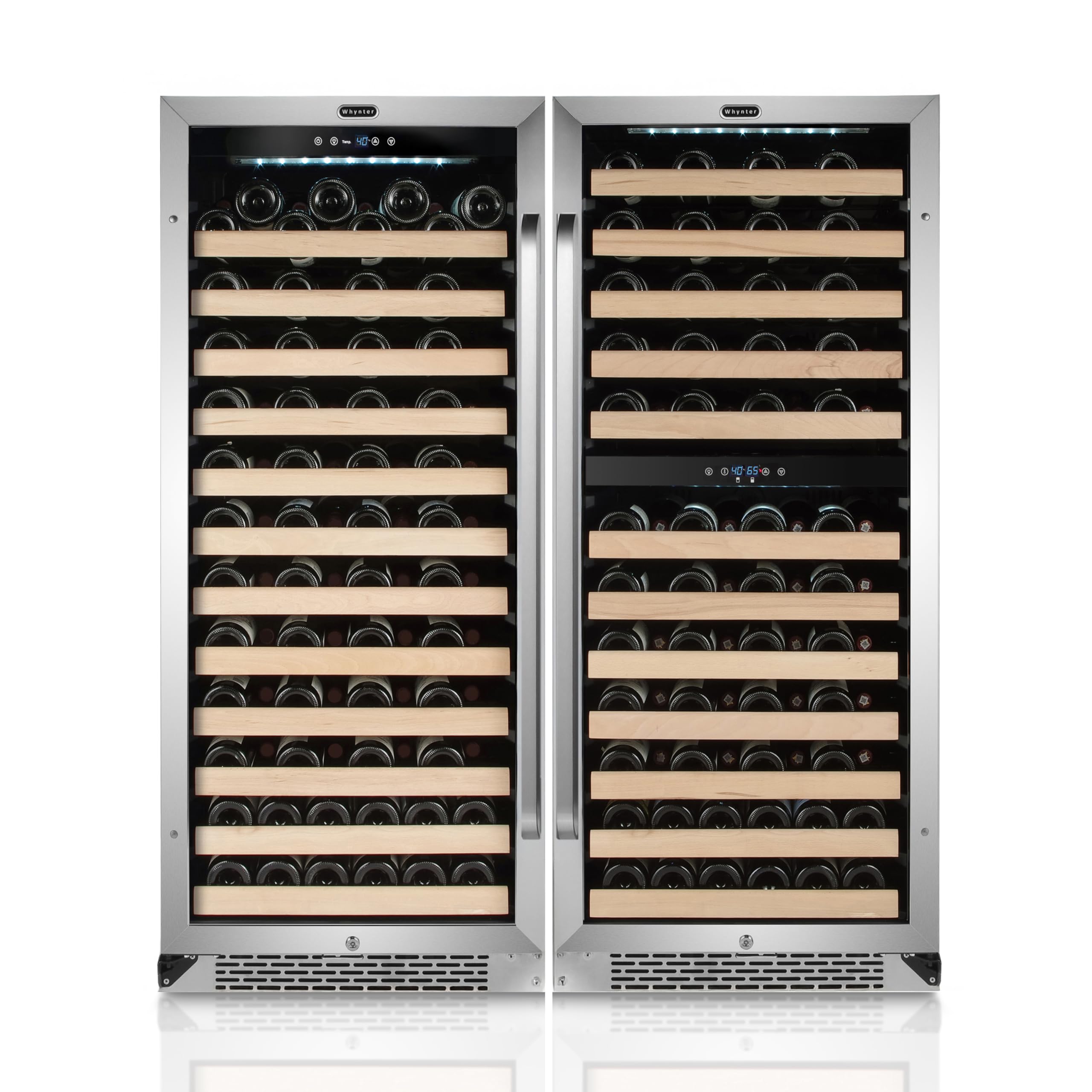 Whynter BWR-1002SD-BWR-0922DZ-Bundle-48 Wine Cooler Stainless Steel