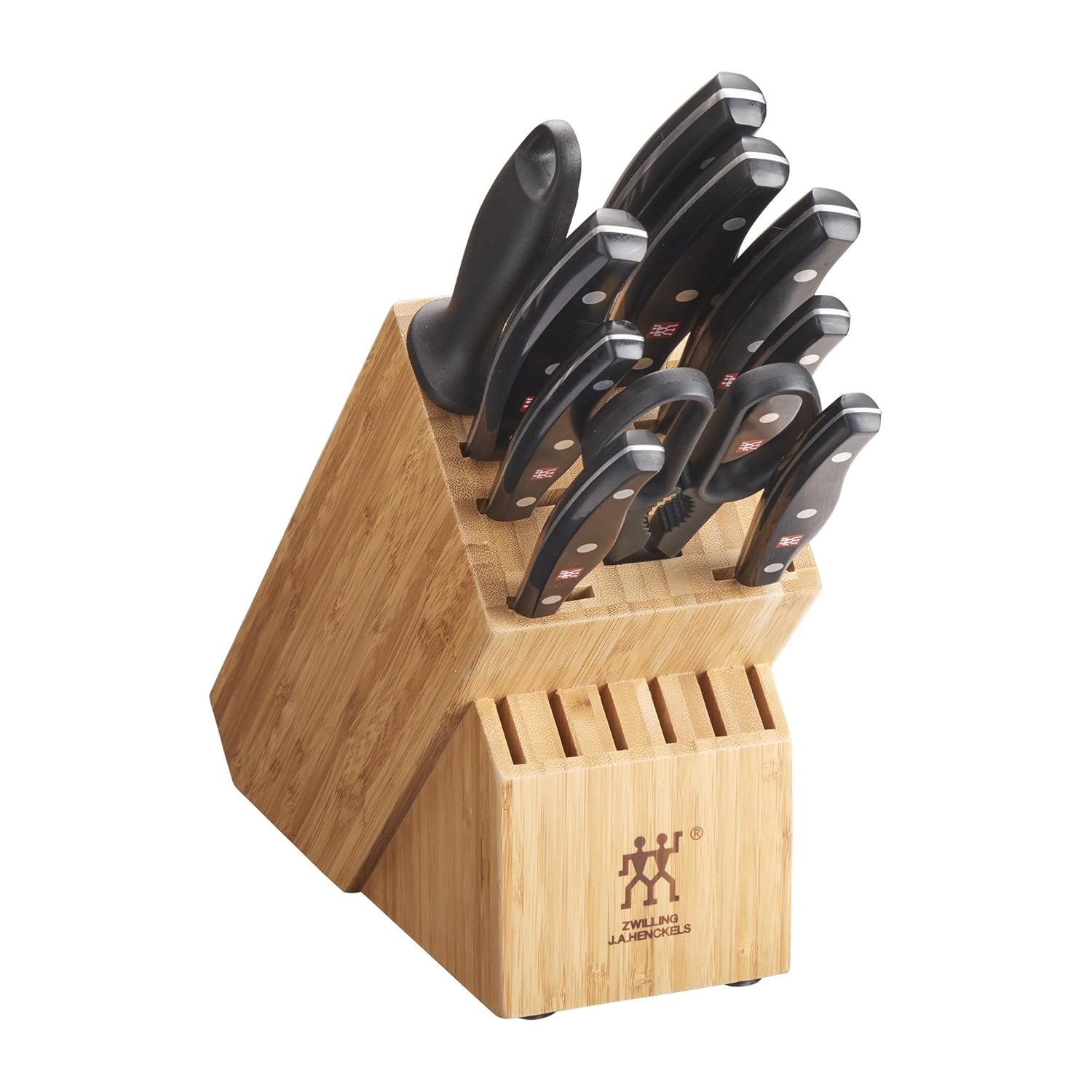 ZWILLING Twin Signature 11-Piece German Knife Set with Block Razor-Sharp Made in Company-Owned German Factory with Special Formula