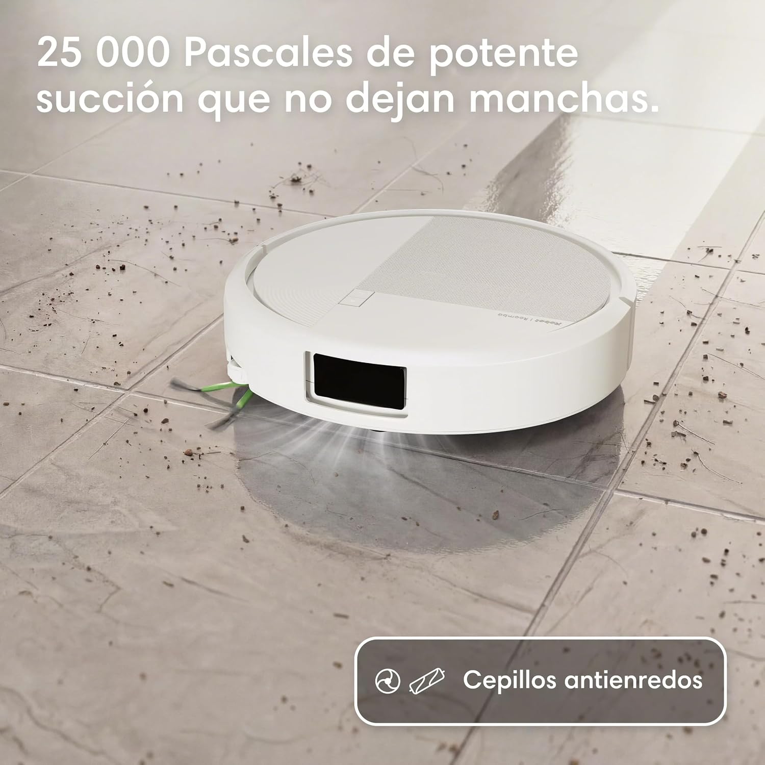 iRobot Roomba Plus 575 Combo cleaning a tiled floor with powerful suction