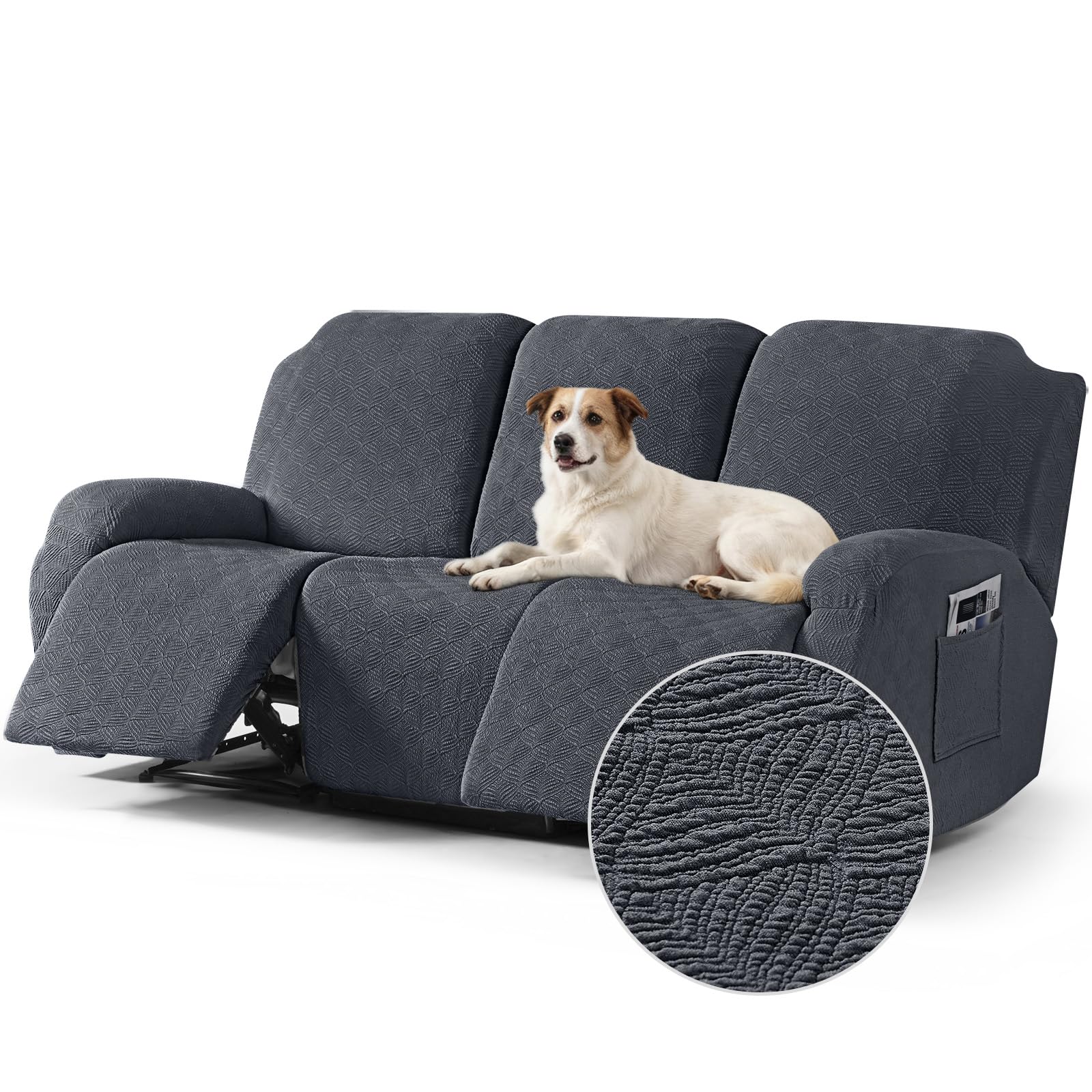 Timeles Couch Covers Washable Stretch Sofa Slipcovers Gray