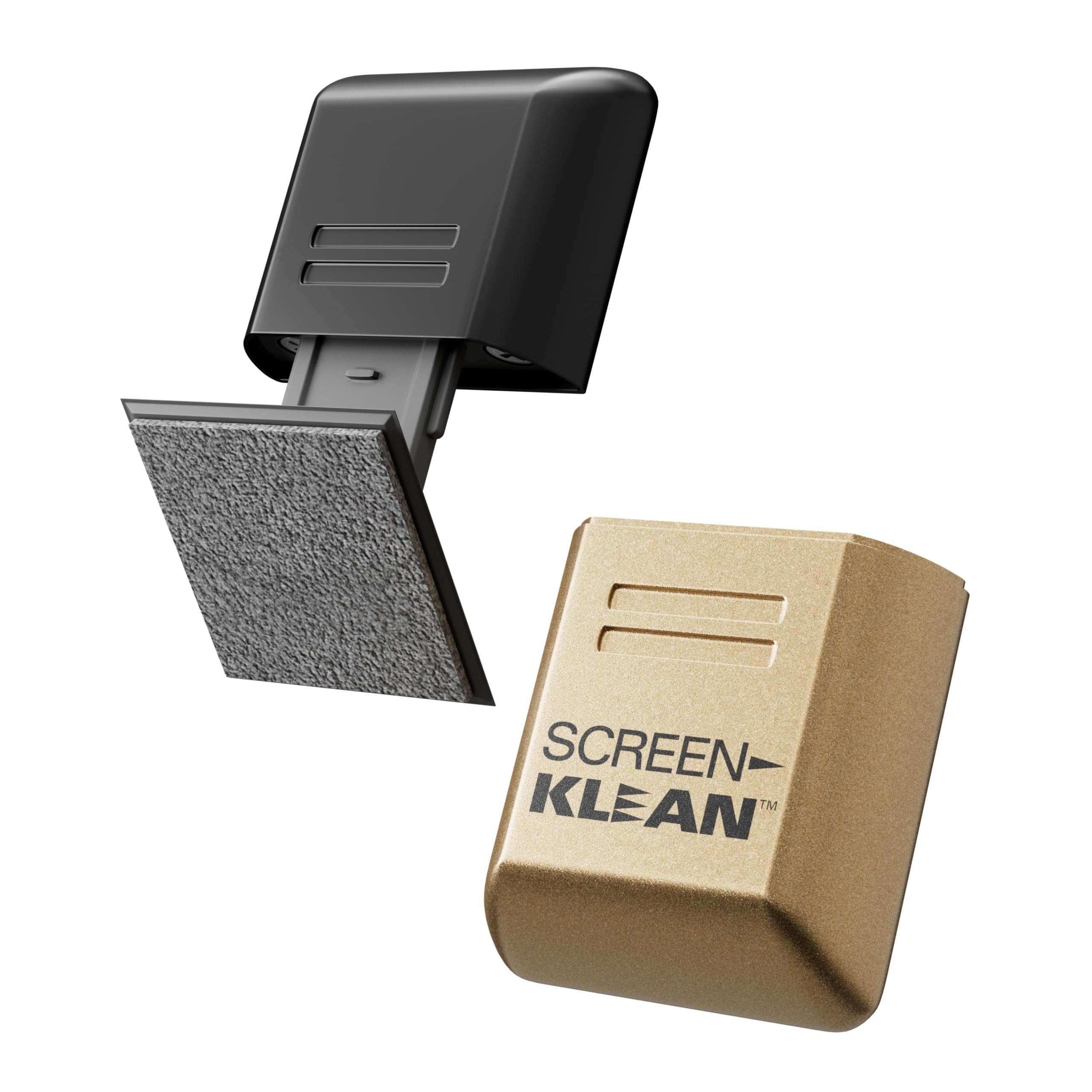 ScreenKlean - Limpiador de pantalla de tableta, compatible con iPad, Android y Amazon Tablet, con tecnología de microfibra de carbono, oro galvanizado, 1 unidad (paquete de 1)