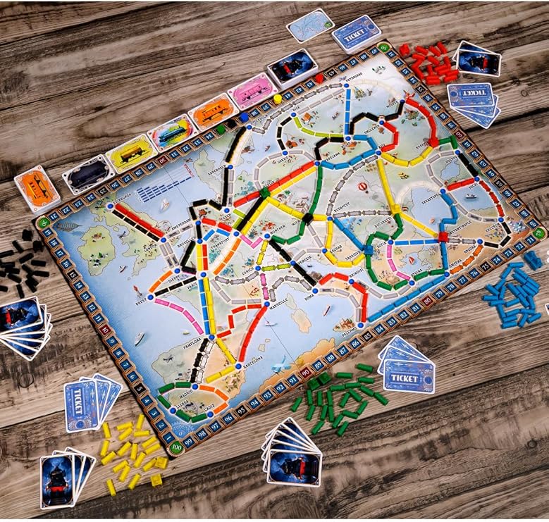 Asmodee | Ticket to Ride Europe | Board Game | Ages 8+ | 2-5 Players | Average Playtime 30-60 Minutes