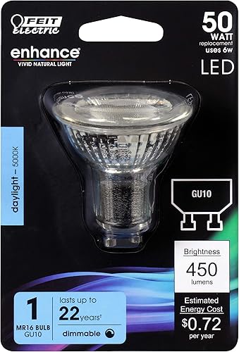 Miniatura 3 de Feit Electric MR16 BPMR16GU10500950CA 50W EQ DM Bombilla LED (paquete de 2)