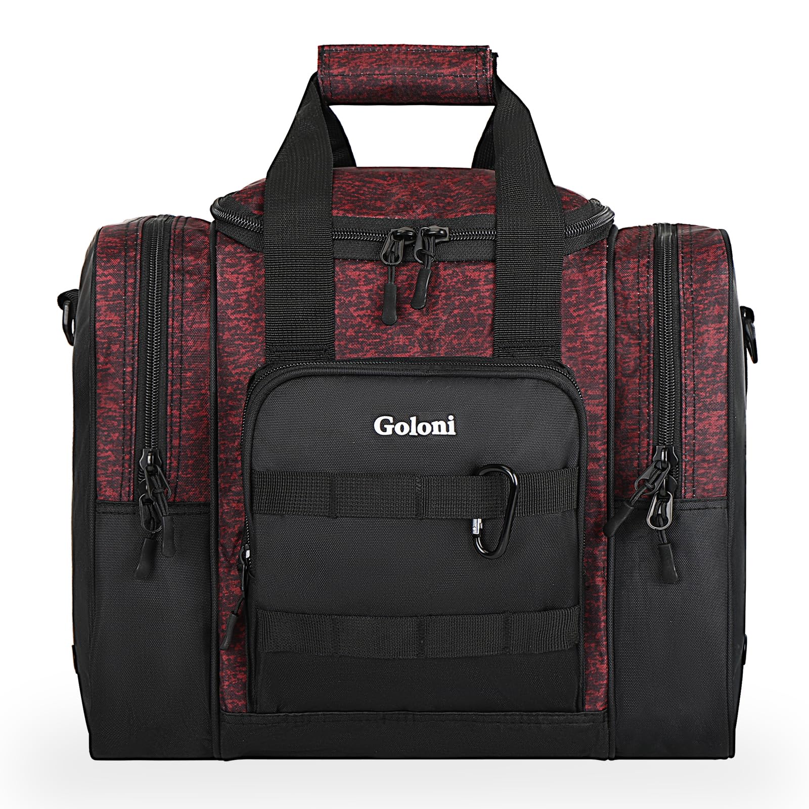 Goloni | Singer Ball Bowling Bag with Padded Ball Holder, 2 Pockets for Bowling Shoes up to Size 10 and Accessories