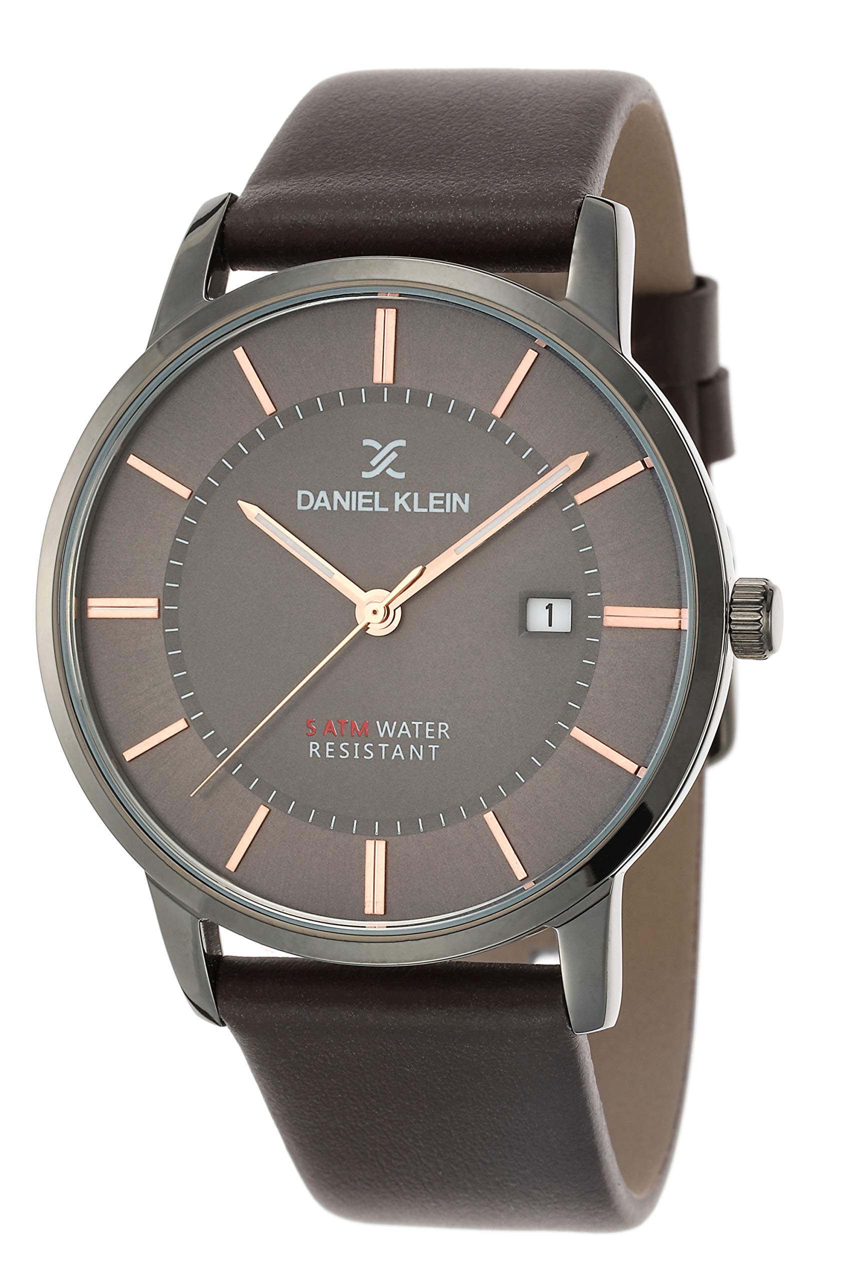Analog Gunmetal Dial Men's Brown Watch-Dk.1.12419-4