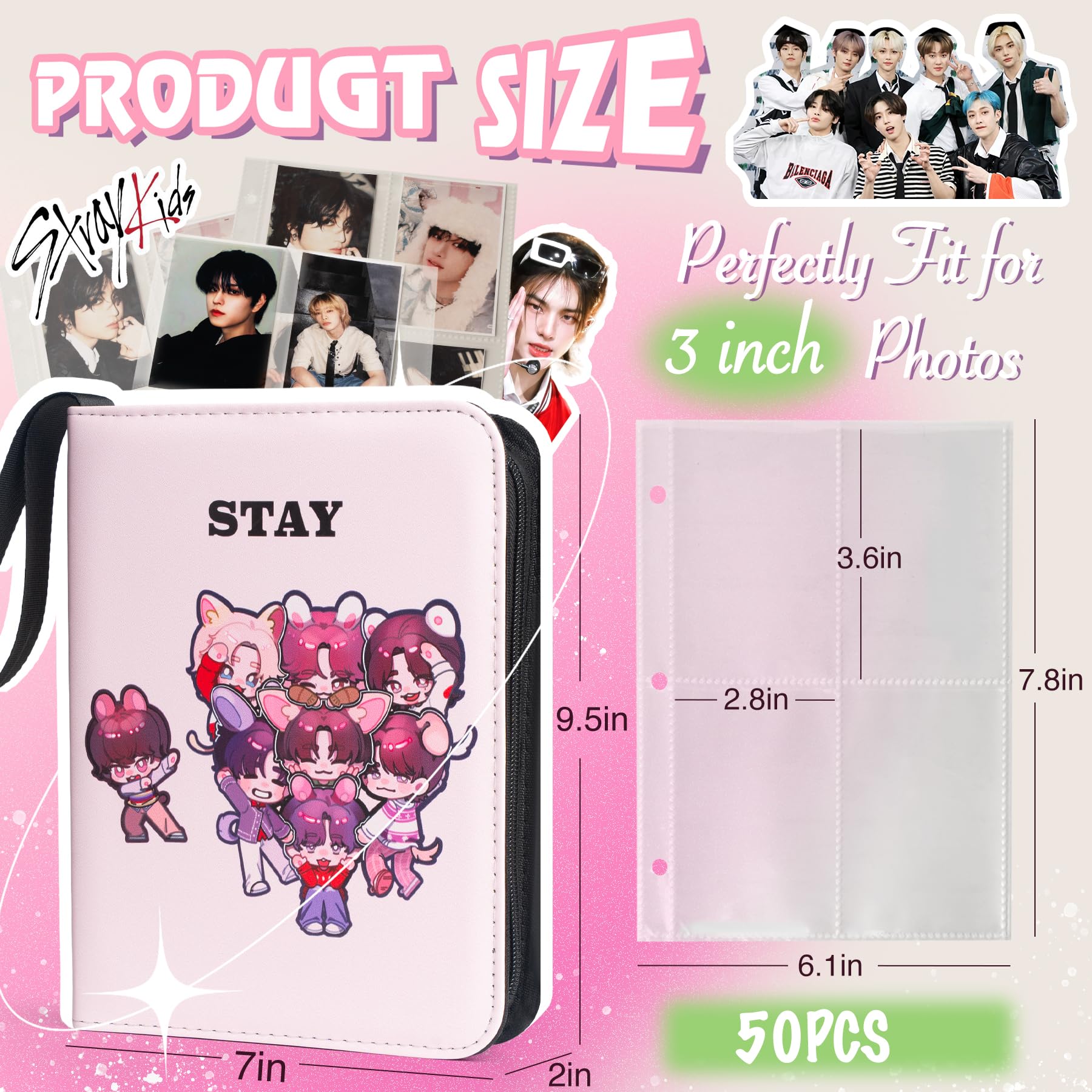 Amazon.com: Stray Kids Kpop Photocard Binder-Skzoo Trading Card A5