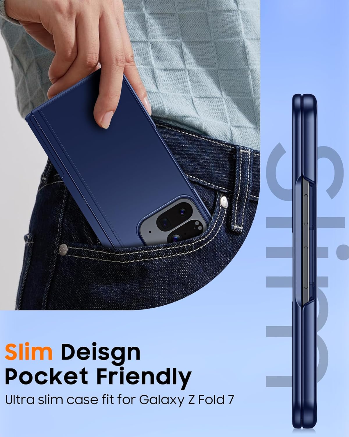 CENMASO Magnetic for Google Pixel 10 Pro Fold Case with Stand,Fit for Magsafe, Hinge Protection, Built-in Dual Hidden Kickstand, Screen Protector, Shockproof Phone Case for Pixel 10 Pro Fold (Blue)