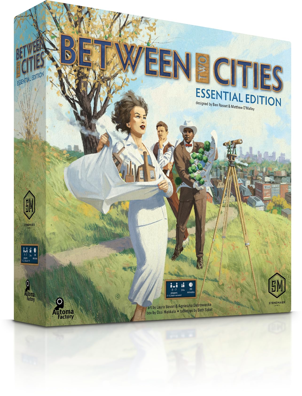 Stonemaier GamesBetween Two Cities: Essential Edition | Build a City with Your Neighbors in This Light Strategy Board Game for Adults and Family | 1-7 Players, 30 Mins, Ages 14+