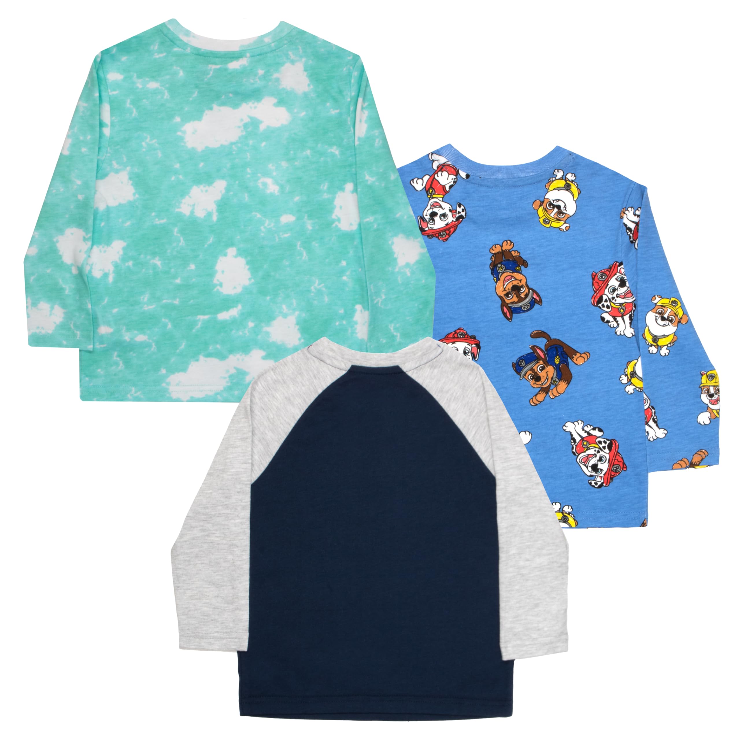 Nickelodeon Paw Patrol - Juego de 3 camisetas de manga larga para niños