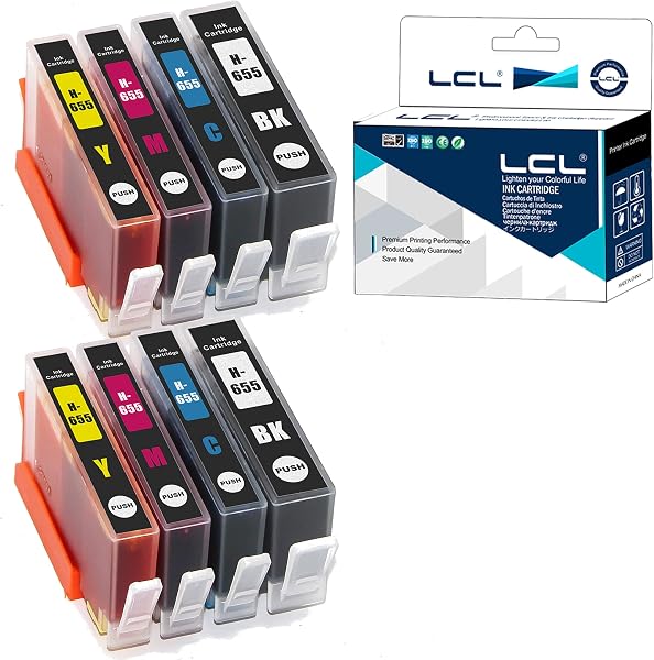 LCL Kompatybilny wkład atramentowy 655 655XL (2czarny 2cyjan 2magenta 2żółty) do HP Deskjet Ink Advantage 3525 4615 4625 5525 6520 6525