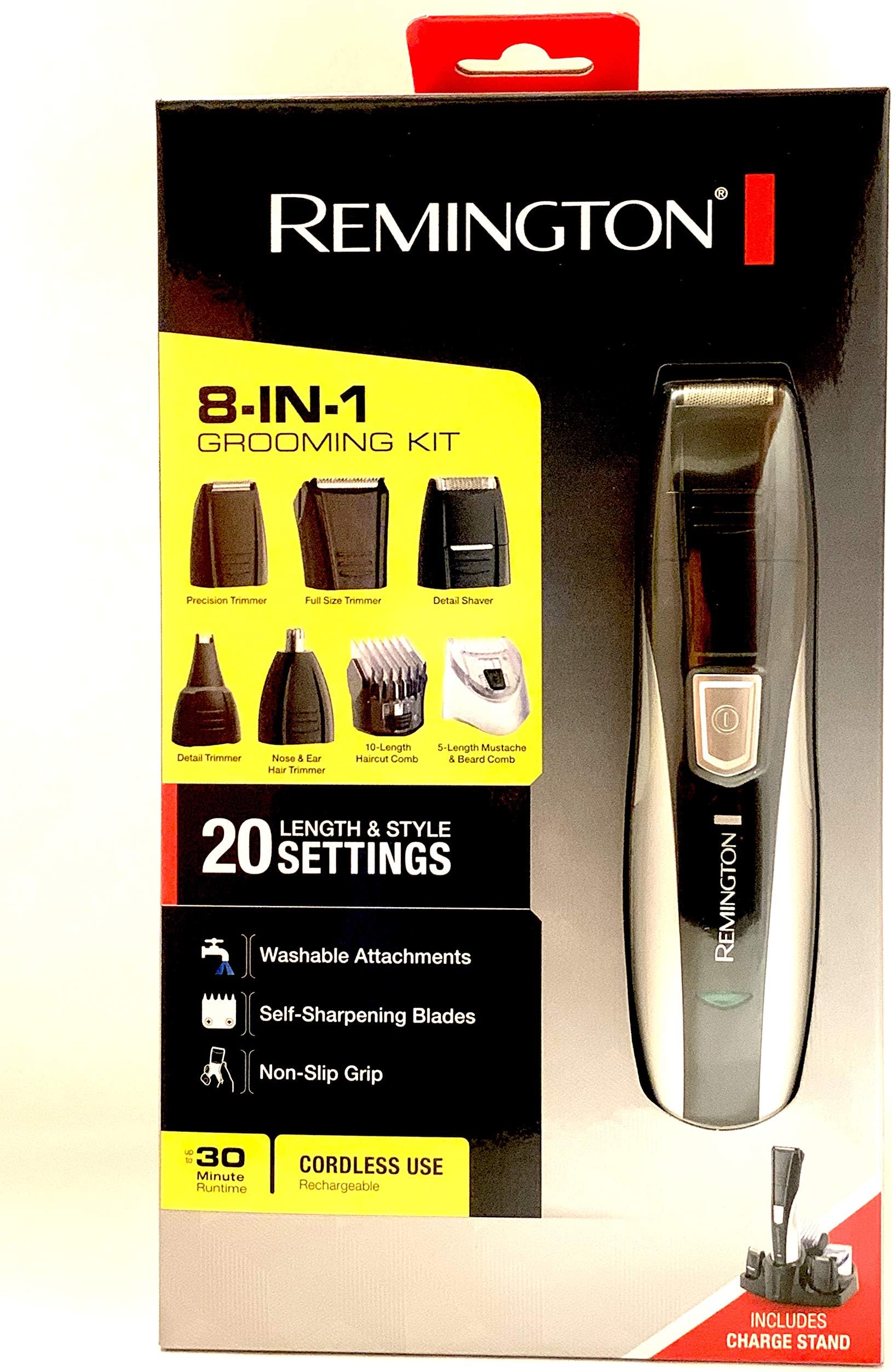 Remington Platinum Collection 8 in 1 Men's Beard Trimmer & Outliner PG 350