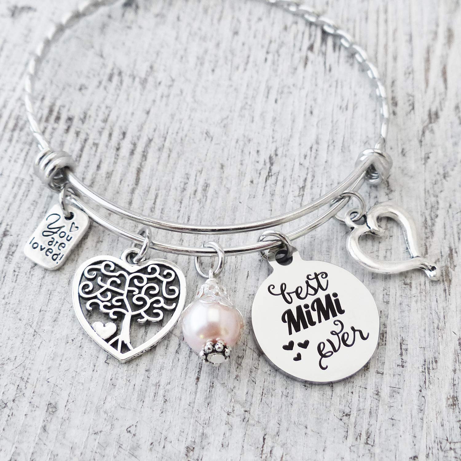 MiMi Gifts, Best Mimi Ever Bracelet, Grandma Bracelet, Christmas Gifts for Grandma from Grandchildren, Birthday, Mimi Jewelry