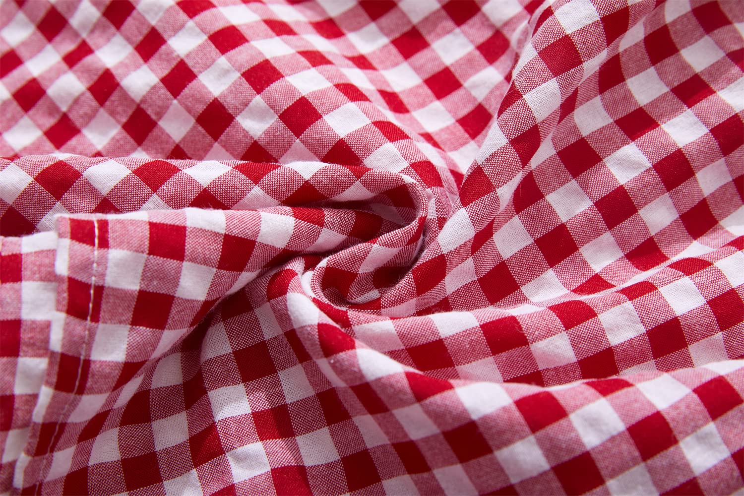 Robe décontractée en coton et lin pour petite fille - Manches flottantes - Double volants