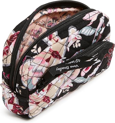 Miniatura 8 de Vera Bradley Mini bolsa organizadora de maquillaje cosmético de algodón para mujer
