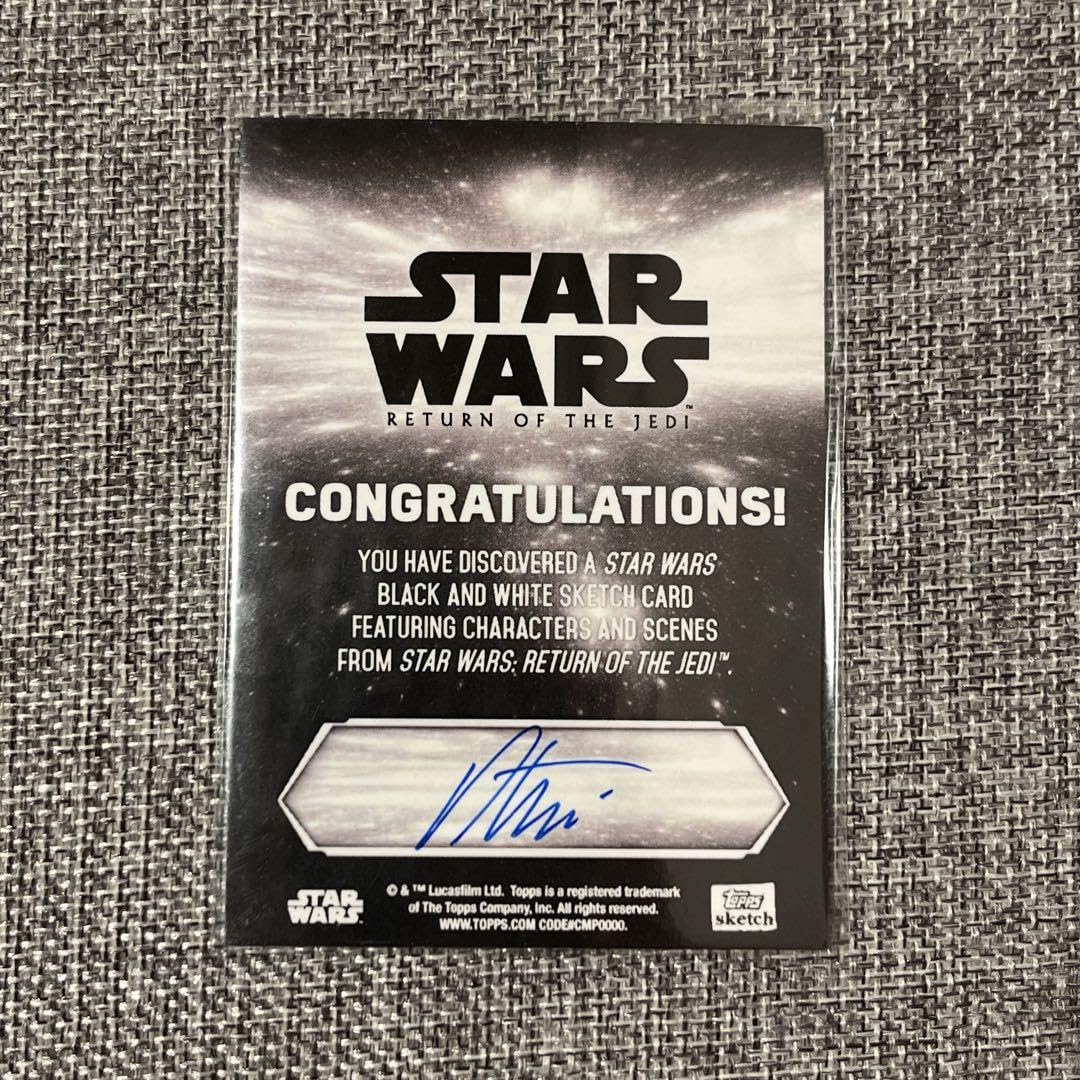 topps スターウォーズ ハンソロ＆ウィケット 1/1 レリックカード topps