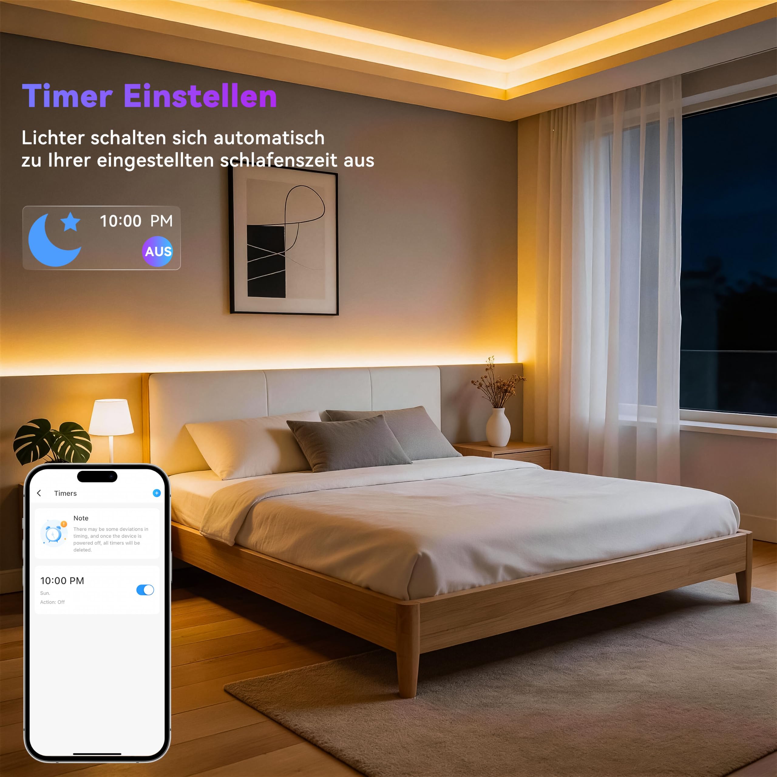 OULARA Smart RGBCCT COB LED Streifen 6M,Dimmbar RGB+WW/CW 2700K-6500K 24V LED Strip Kit LED Band mit APP Steuerung/RF Fernbedienung und Netzteil,Gruppen Kontrolle,Musik Modus für DIY Home Dekor