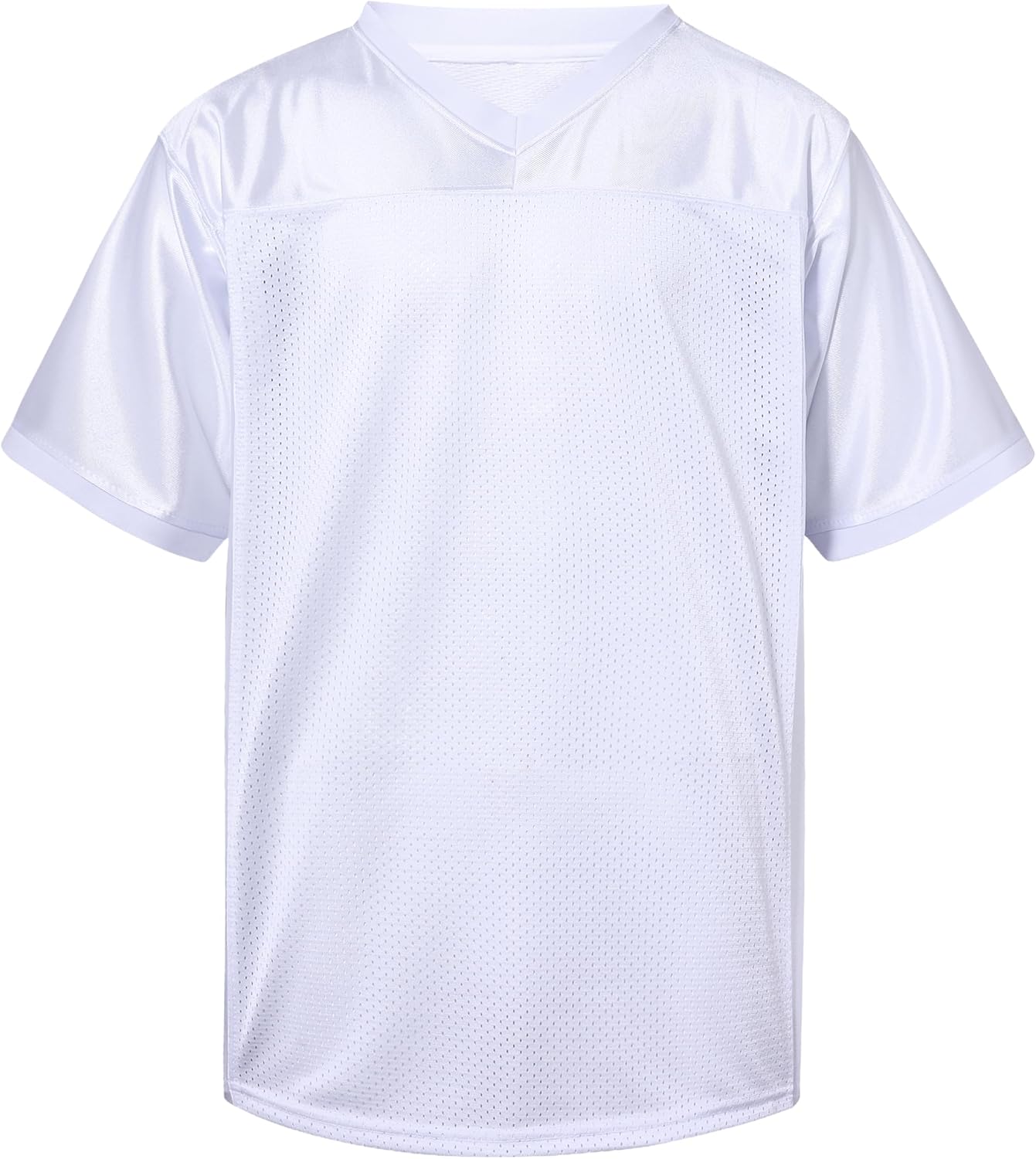 Mens Blank Football Jersey Sports Plain Football T-Shirt Practice Uniforms Casual Tops - Image 2