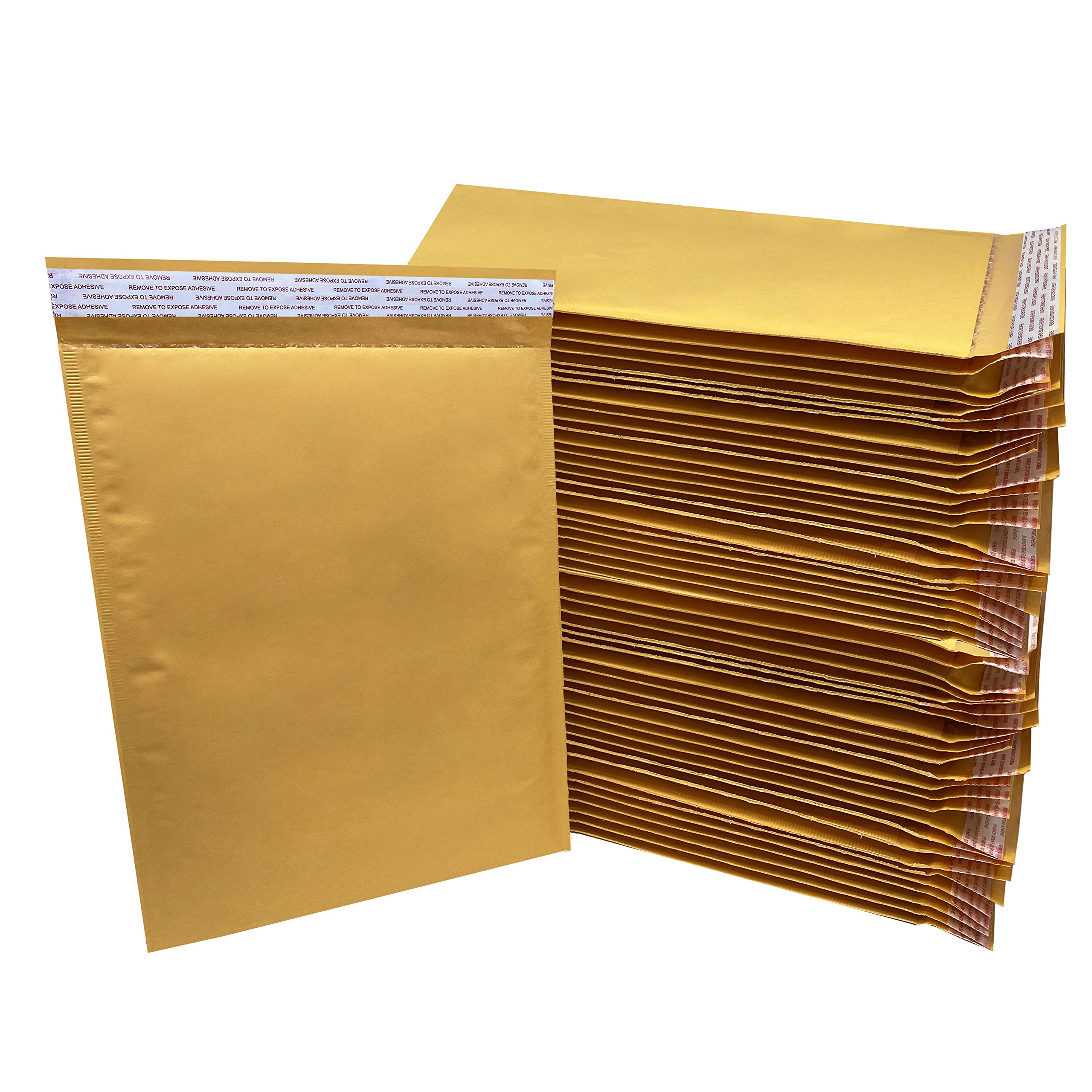 Enveloppes à bulles en kraft – Pack and Ship (50 paquets, 10,2 à 24,1 x 36,5 cm)