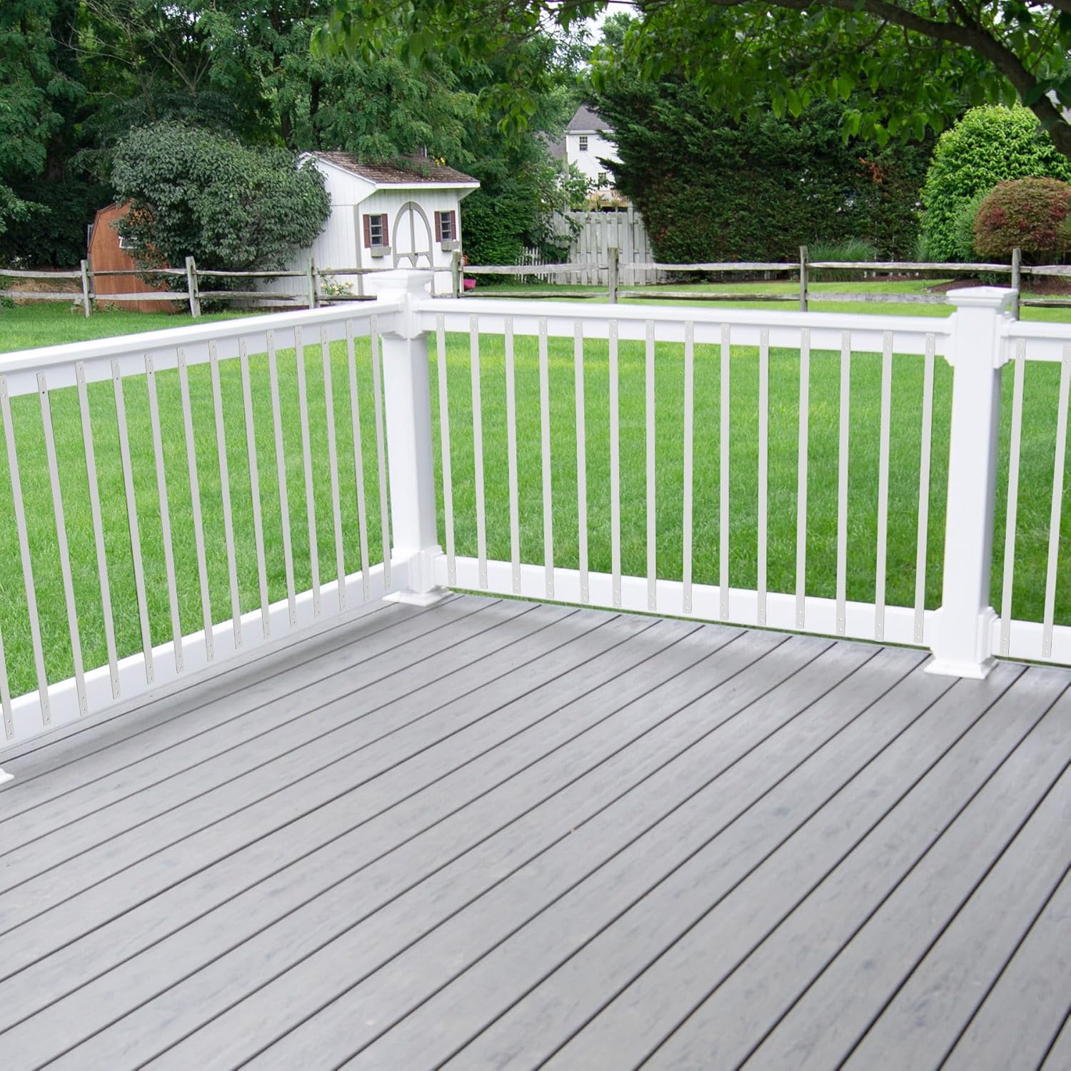 Deck Balusters,26 Pack Black Staircase Baluster with Screws 32.25"x1"Deck Spindles? Stylish Deck Railing for Outdoor Stair Deck Porch(White)…