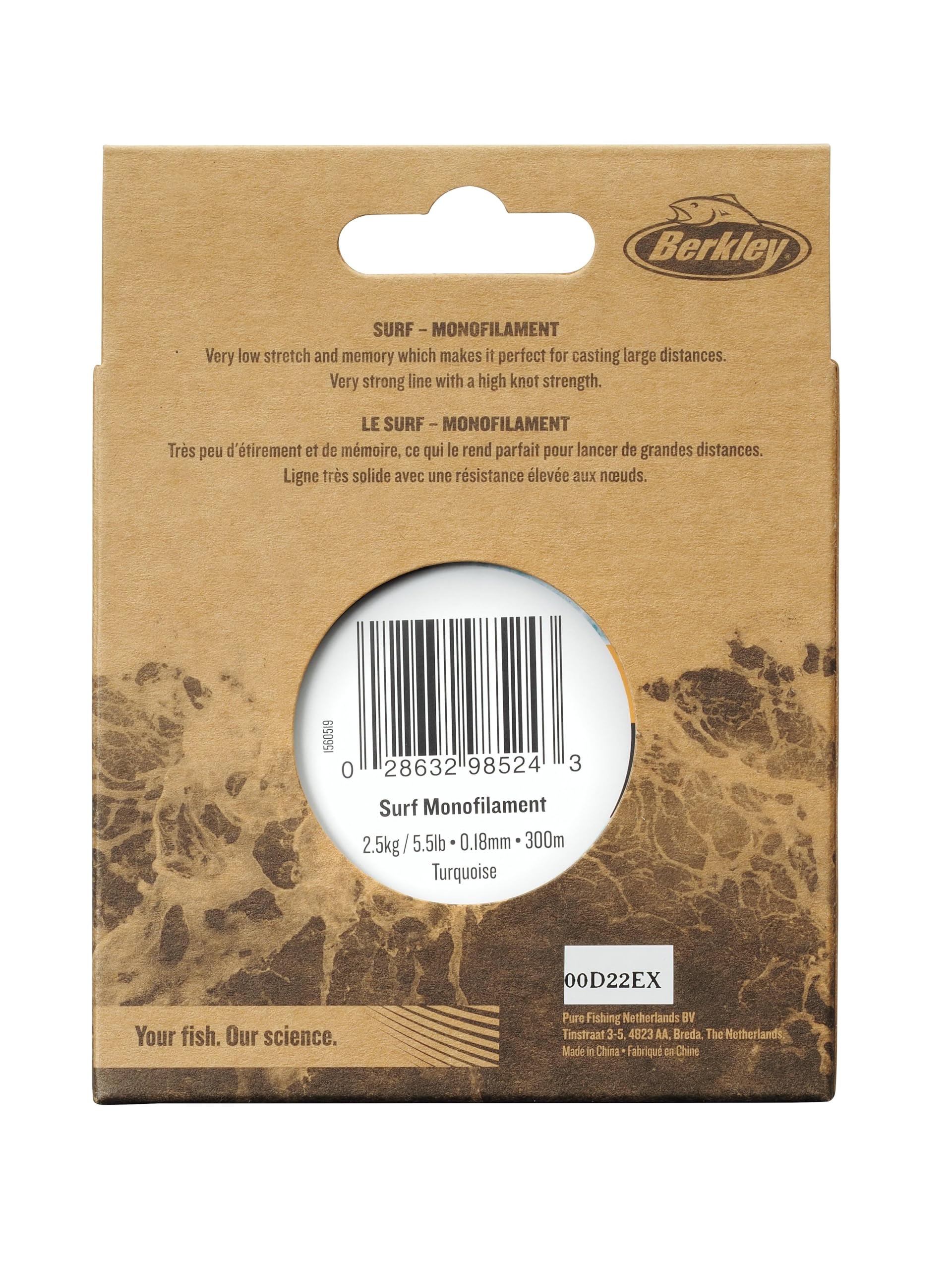 Berkley Nautil Surf Monofilament Fishing Line Ligne de pêche Unisexe