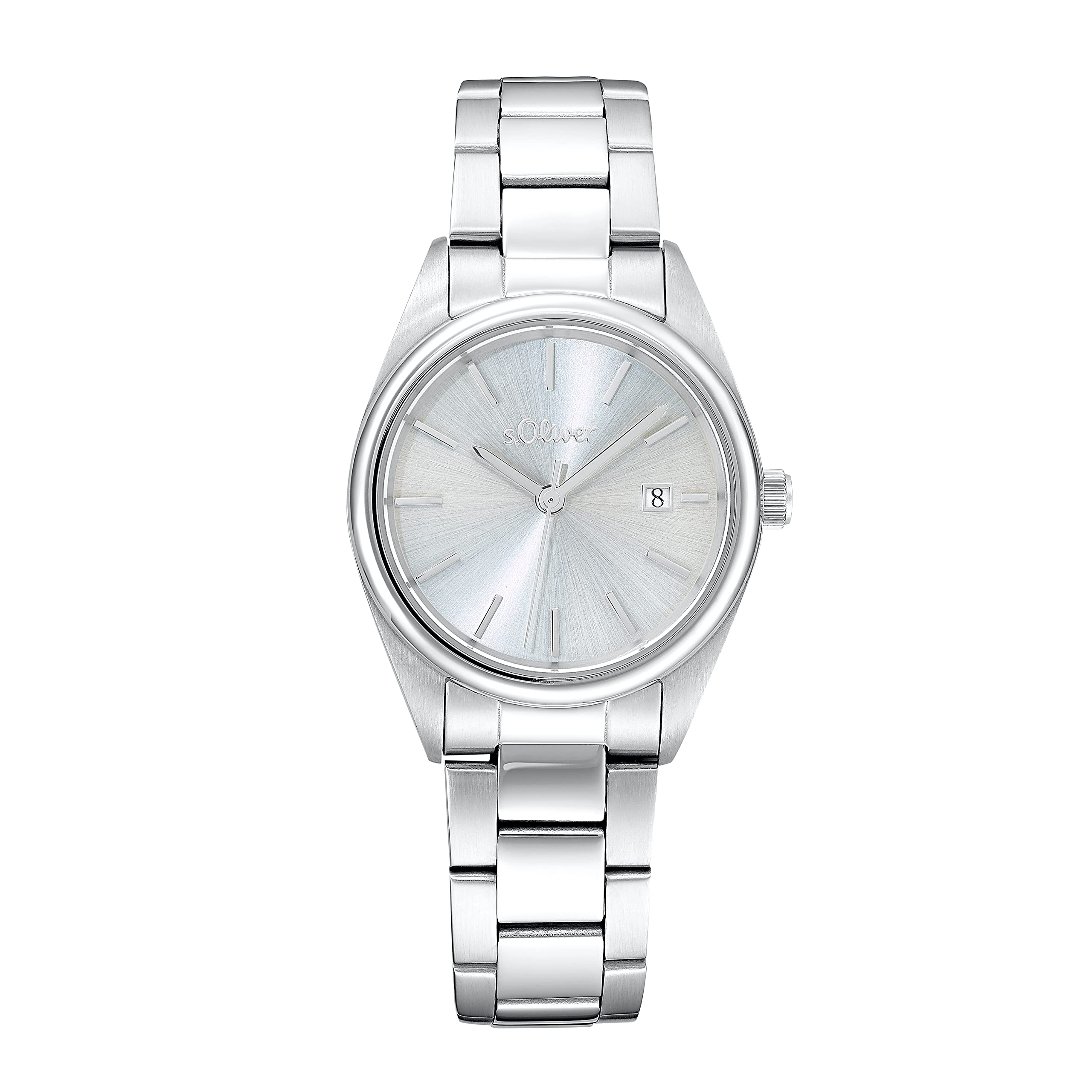 s.Oliver Armbanduhr Damen Quarzuhr Analog, mit Edelstahl Armband, Wasserdicht, Kommt in Uhren Geschenk Box