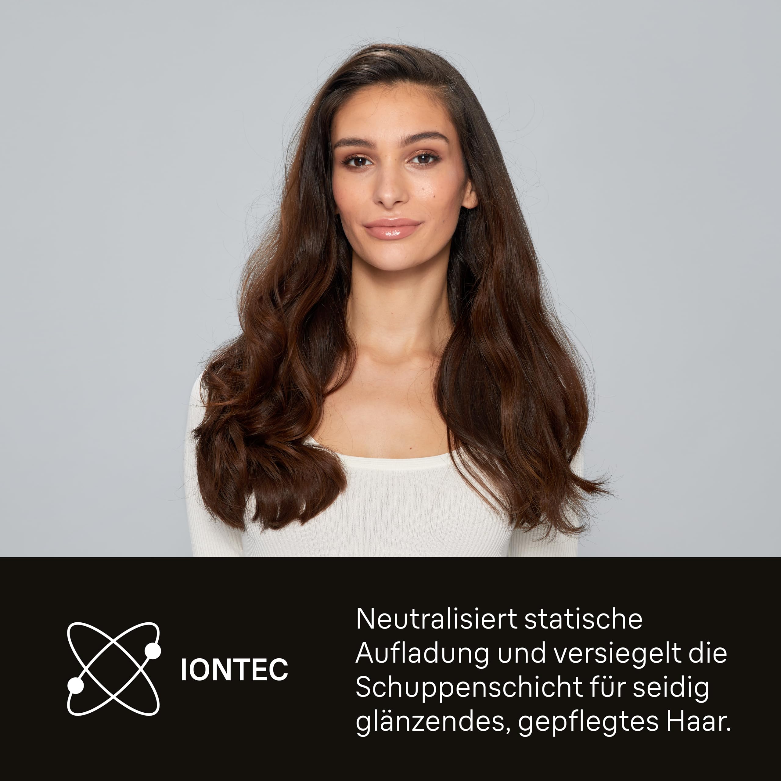 Braun Warmluftbürste AS4.2, Leichter Heißluft-Styler mit Rundbürste und Trockenaufsatz, 1000W HTDC-Motor mit 3 Stylingstufen, IONTEC-Technologie, Schwarzes Satin-Finish mit Chrom-Akzenten, BRAS420E