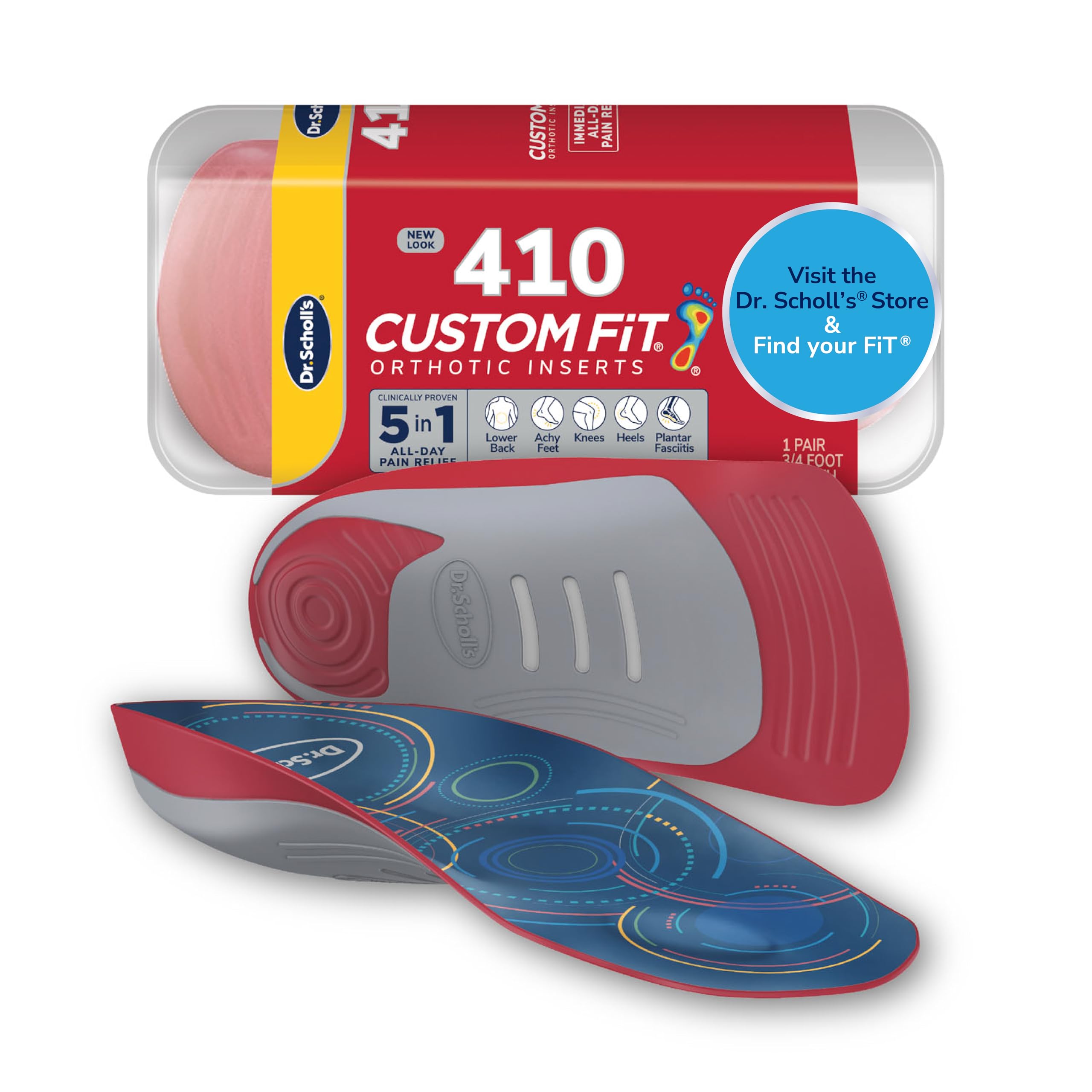 Dr. Scholl's Custom Fit Orthotic Inserts, CF 410