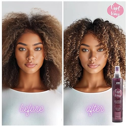 Miniatura 7 de On Curl and Wavy Curl Defining Acondicionador y desenredante, menta, 8 onzas