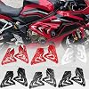 WOOGA Motorcycle Engine Frame Side Panel Fairing Cover Protection Trim Decorative Covers for Ho&nda CBR650R CBR 650R CBR 650 R Accessories 2019 2020 2021 2022 2023 (White)