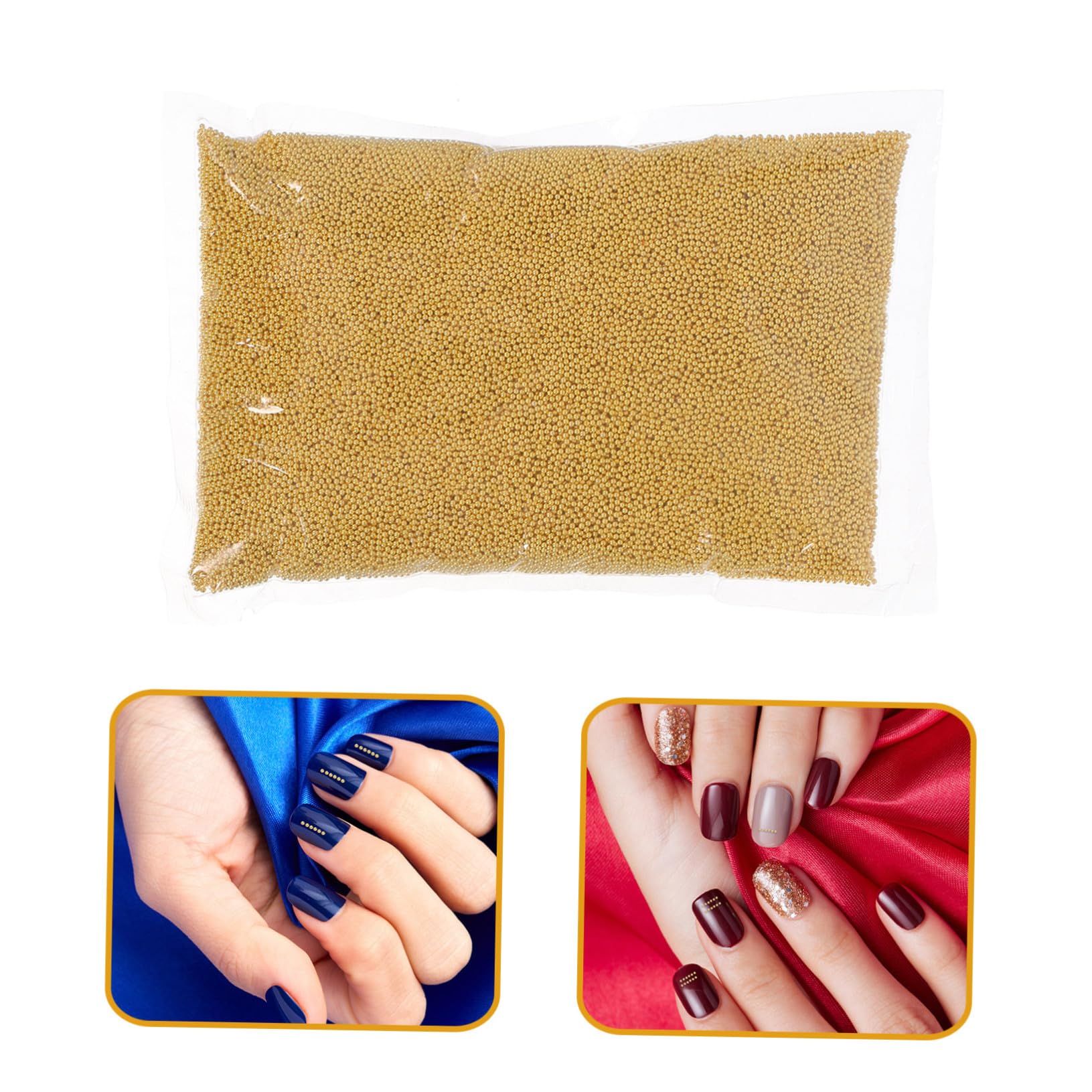 Anneome Unghie Metallo Mini Sfere Rotonde Oro per Nail Art DIY Decorazioni Creative per Manicure Accessori Eleganti per Feste e Uso Quotidiano