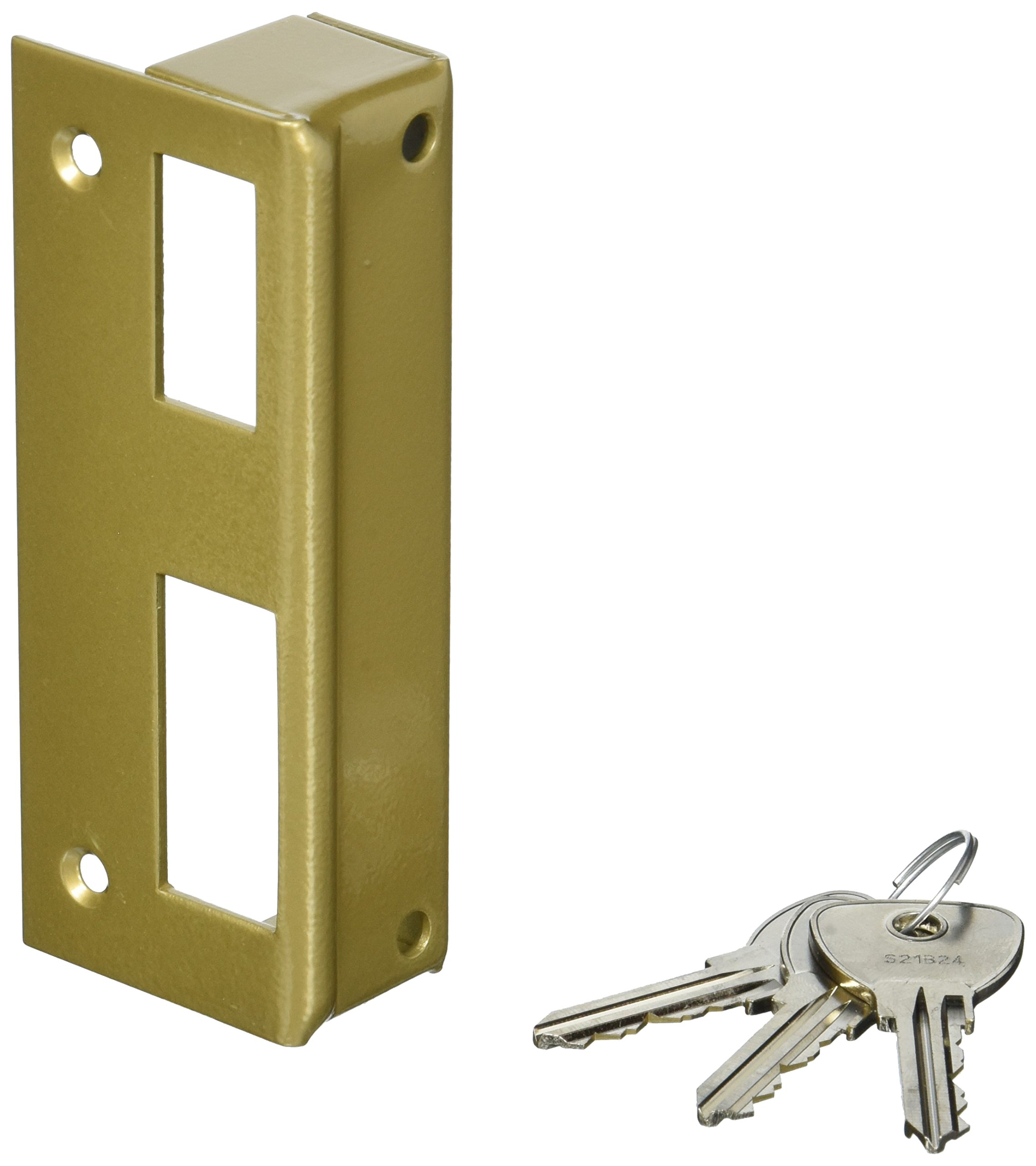 bricard 1837 cerradura de sobreponer vertical tirada 5 pasadores Reversible tirante/poussant 80 x 120 Dore derecha), color dorado