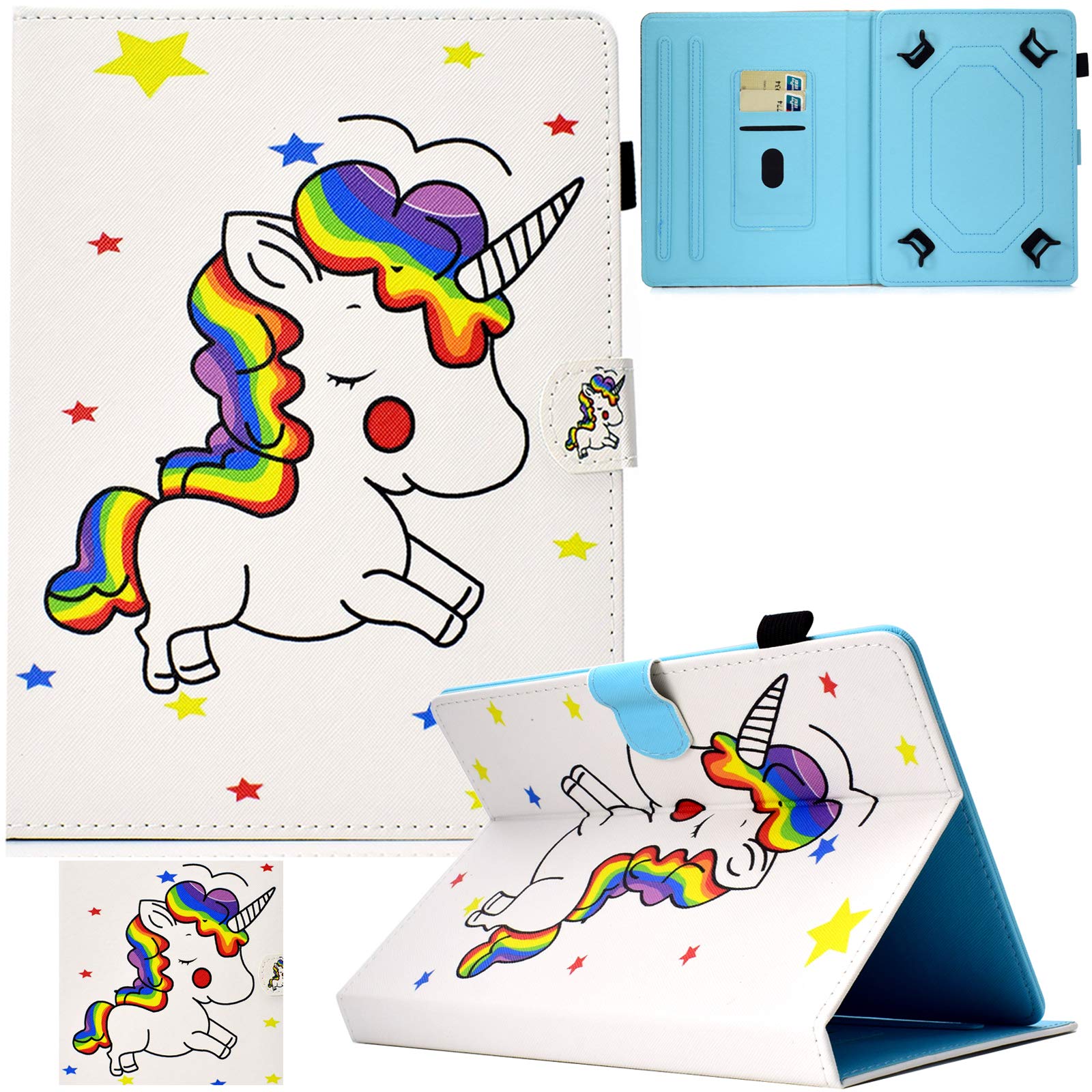 Artyond Universal 9.0-10.5 Inch Tablet Case, Card Slots Stand Case for iPad 9.7/iPad 10.2/iPad 10.5/Galaxy Tab 3 10.1/Tab 4 10.1/Tab S3 9.7/Tab A 9.7/