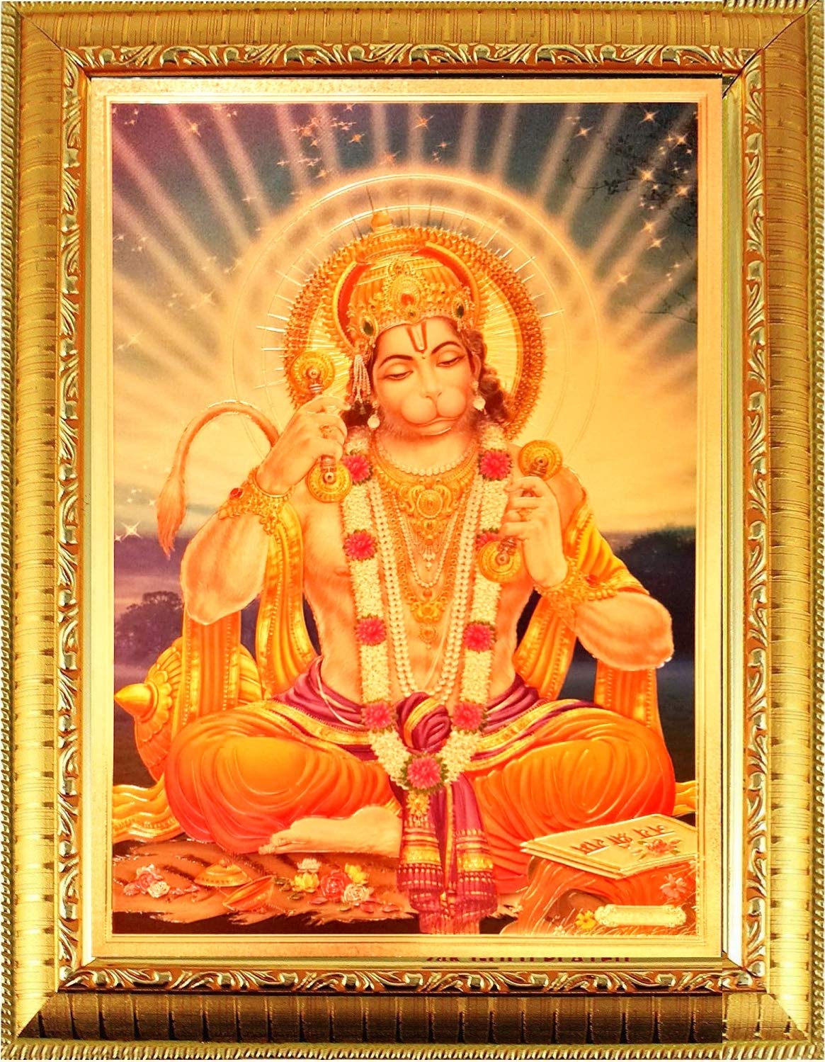 Laxmi Ganesh Saraswati Frame - Hindu God Decor -11 Laxmi Ganesh Saraswati Frame - Hindu God Decor -11