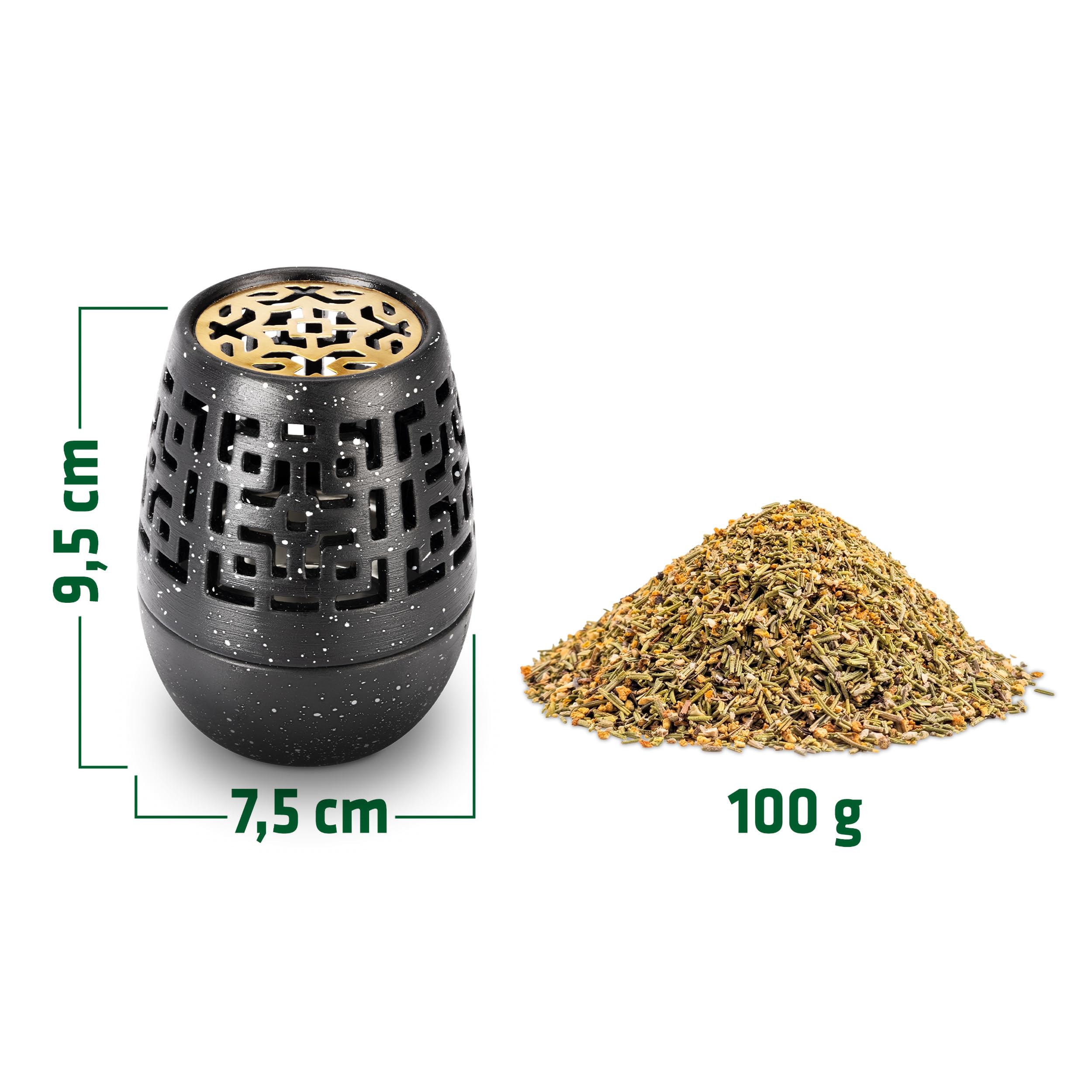 Gardigo® Repelente Avispas | Aroma a Café con Mezcla de Naranja y Romero | Anti Avispas Exterior | Ahuyenta Insectos con Café | Quemador de Incienso Ahuyentador Avispas