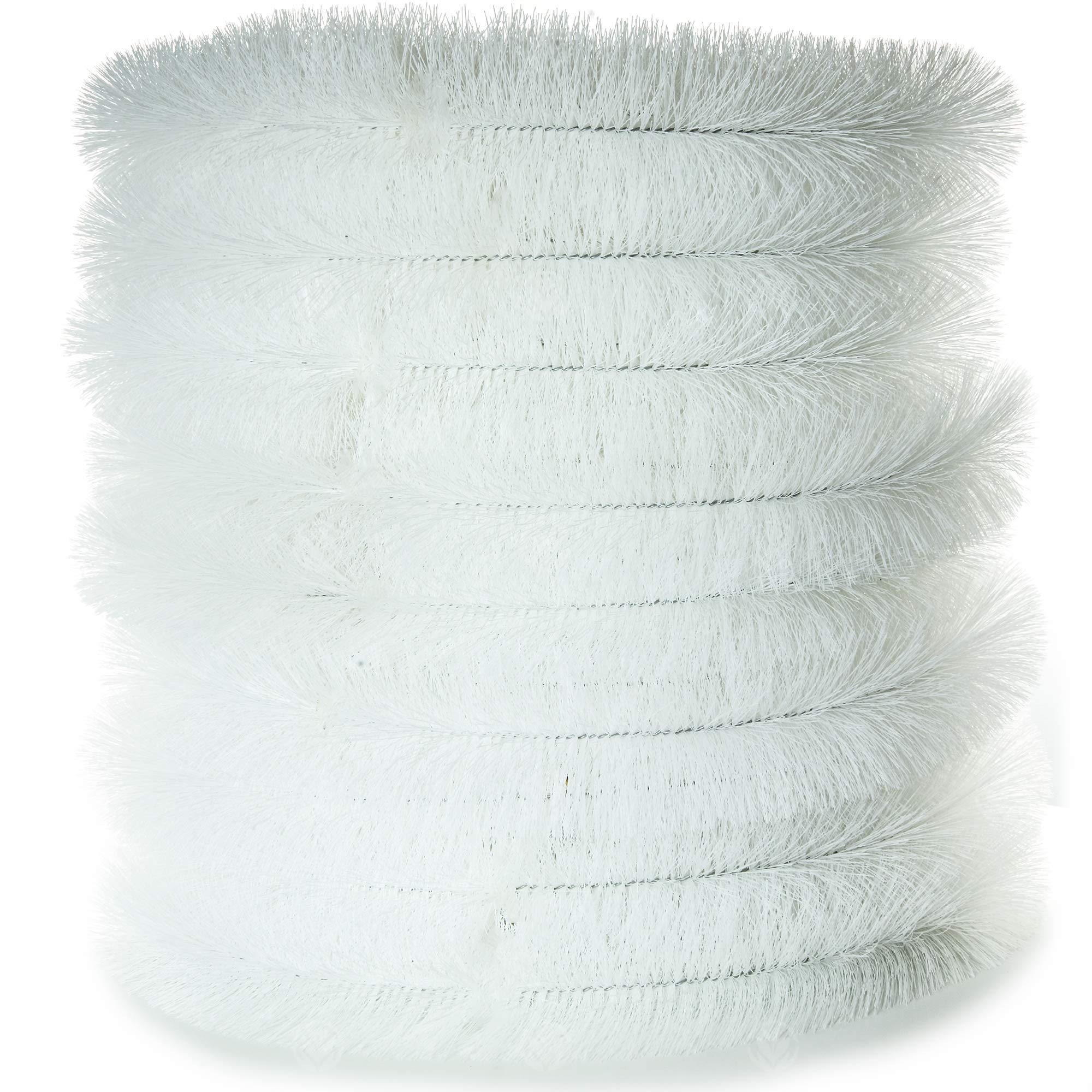 Gardenersdream White Gutter Brush Downpipe Bristle Drain Guard (4M / 13Ft)