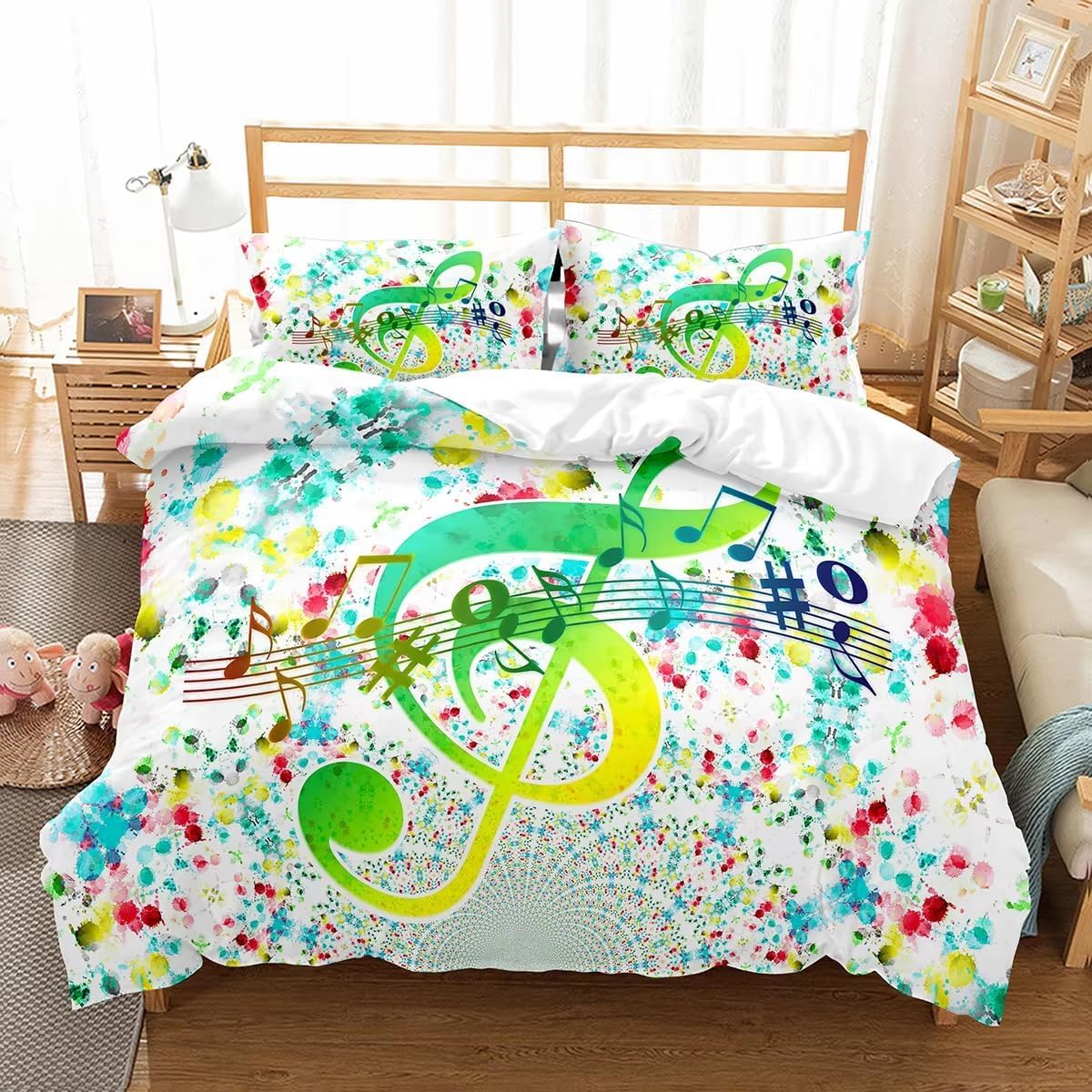 Housse de couette 160x200 musique : finis les lits tristes et rugueux