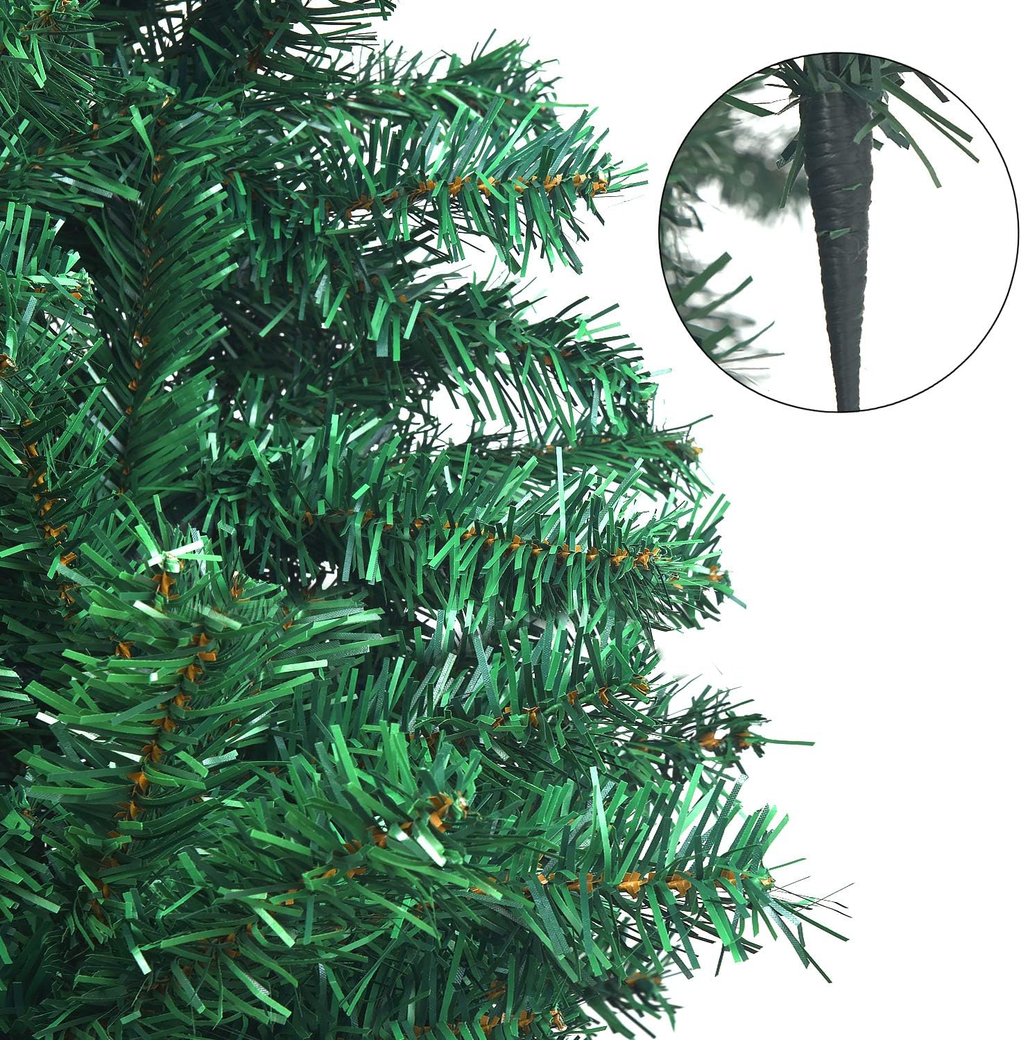 Gеt Pорulаr оƒƒеr UHINOOS Artificial Christmas Tree, Christmas Full Tree with Metal Stand, Easy Assembly Unlit Christmas Tree (6FT)