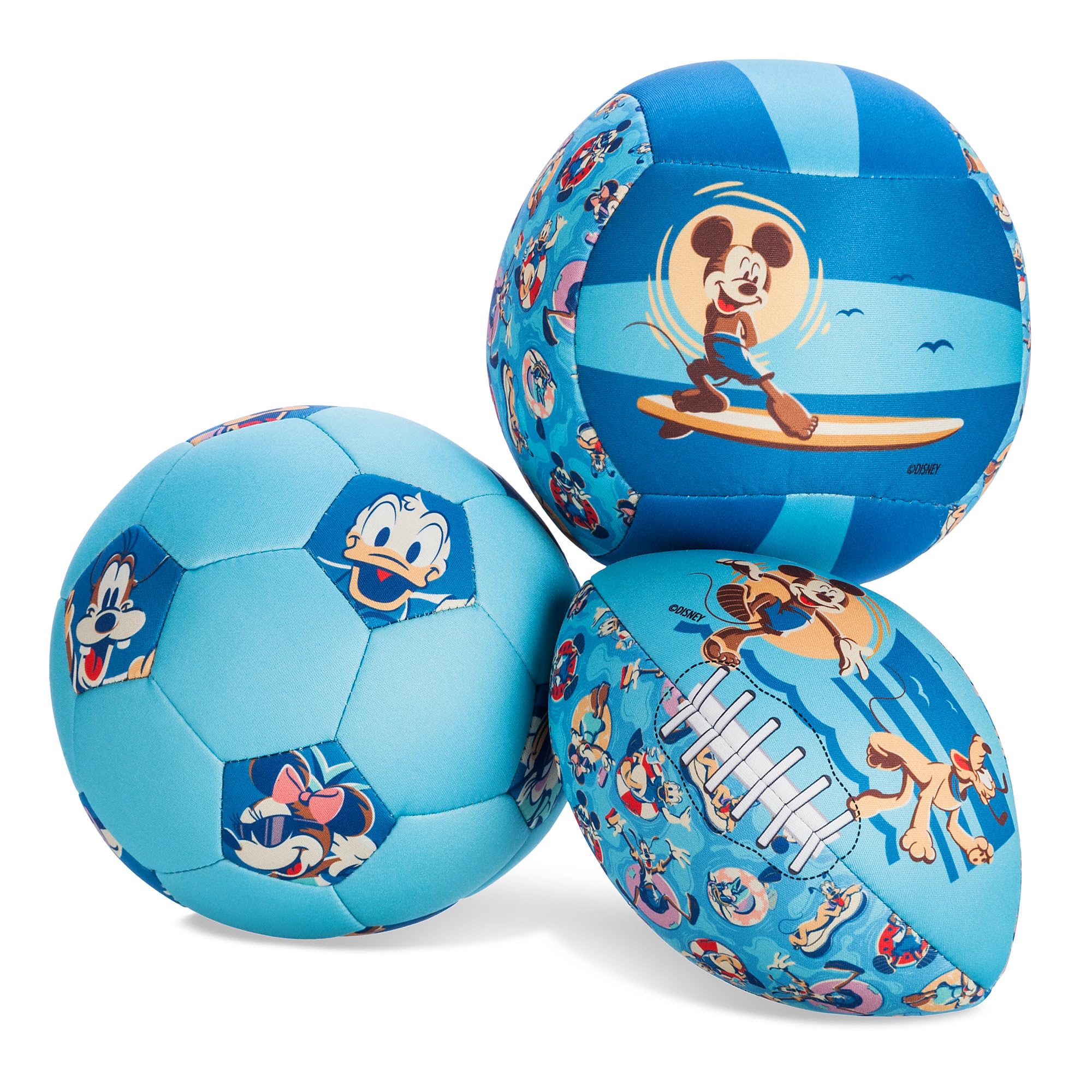 No.39065 ミッキーマウス WITH FOOTBALL 4点セット Disney Store Official Mickey Mouse and Friends Summer Fun Sports
