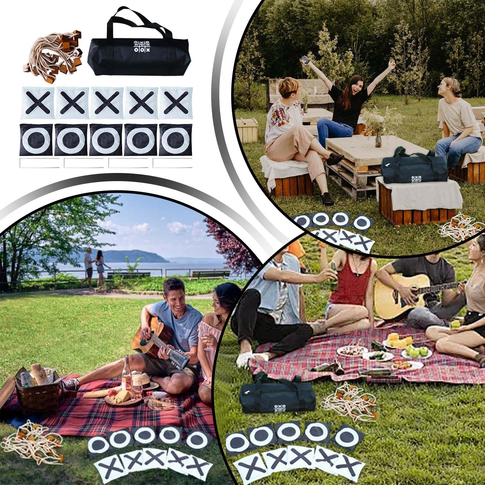 SPAN -SABEL Gioco di lancio – Giant Yard Party Toy, Interactive Lawn Target Kit | Social Group Activity Fun Toss Set, tagliere da gioco durevole con tasche per campeggio giardino spiaggia prato