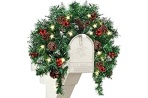 Christmas Mailbox Swag with Lights: A Nostalgic Touch to Your Festive Display