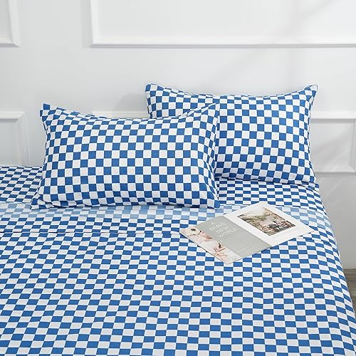 Miniatura 5 de Juego de sábanas de 3 piezas, tamaño individual, juego de sábanas de microfibra suave y duradera, bolsillo profundo, resistente a las manchas, a la