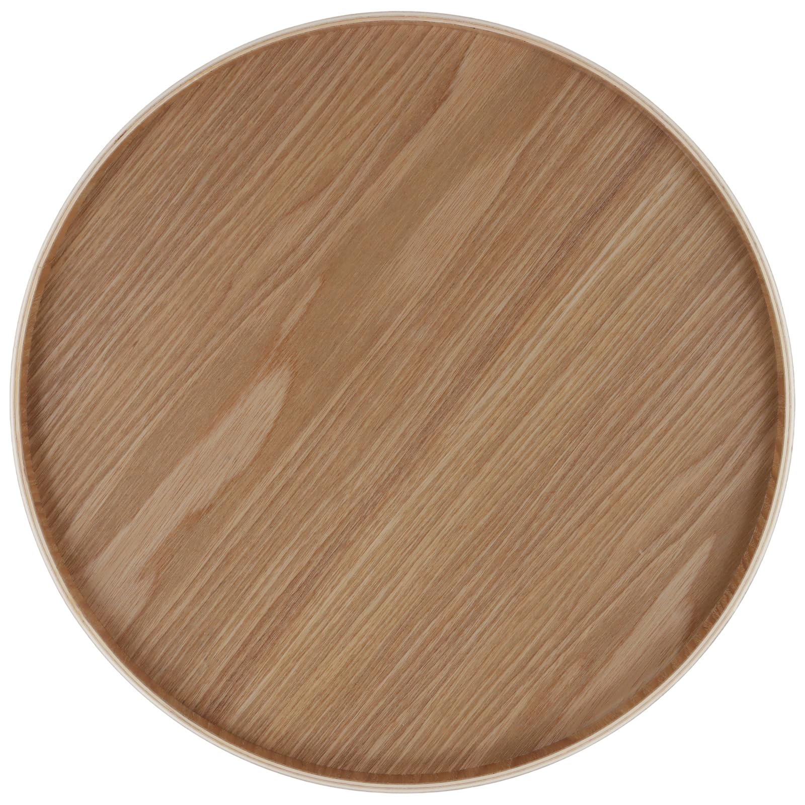 JEUIHAU Confezione da 2 vassoi rotondi in legno, 30 cm, rustici, decorativi in legno, per decorare tavolini da caffè, organizer in soggiorno