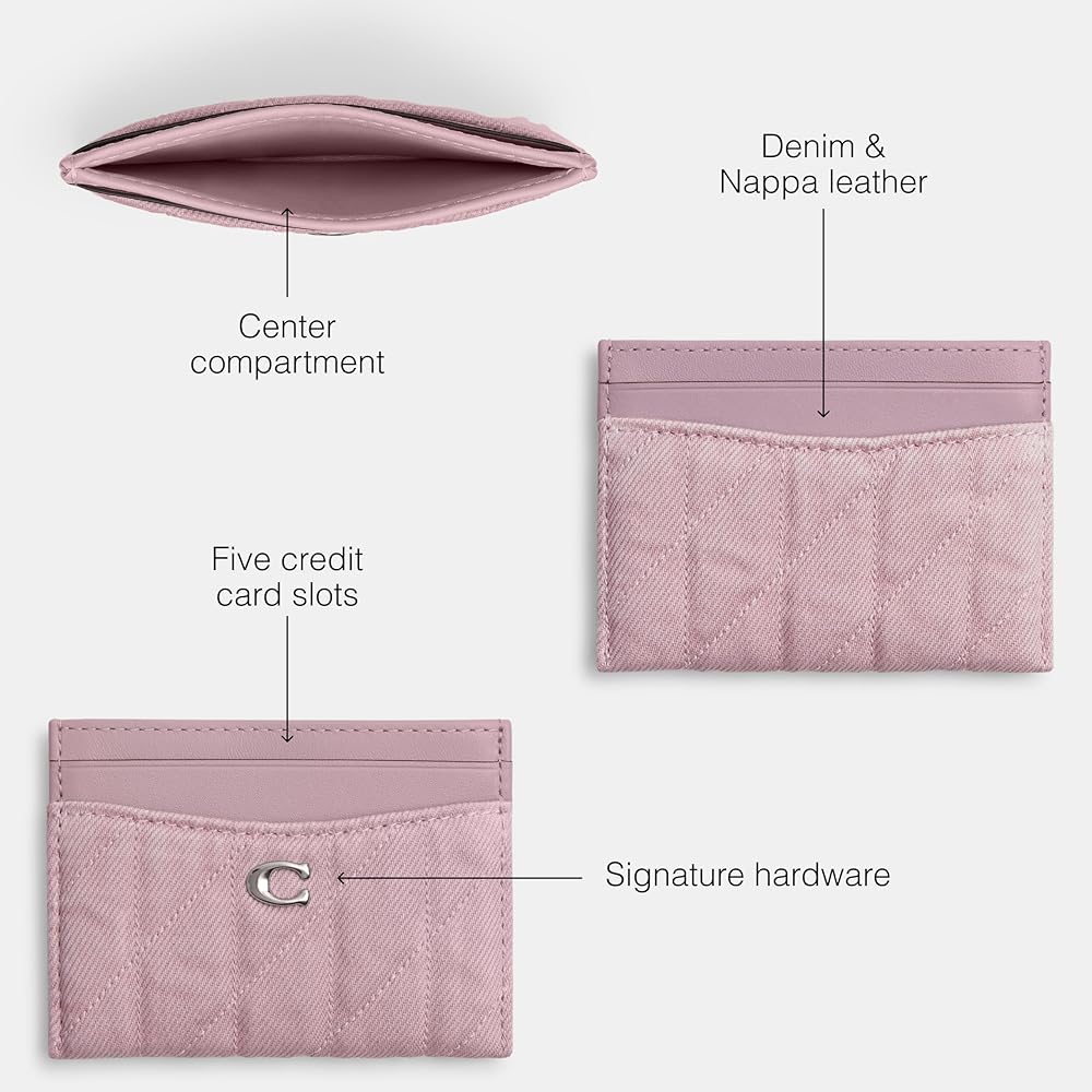 Amazon.com: Coach Essential Card Case in Quilted Dyed Amazon.com: Coach Essential Card Case in Quilted Dyed