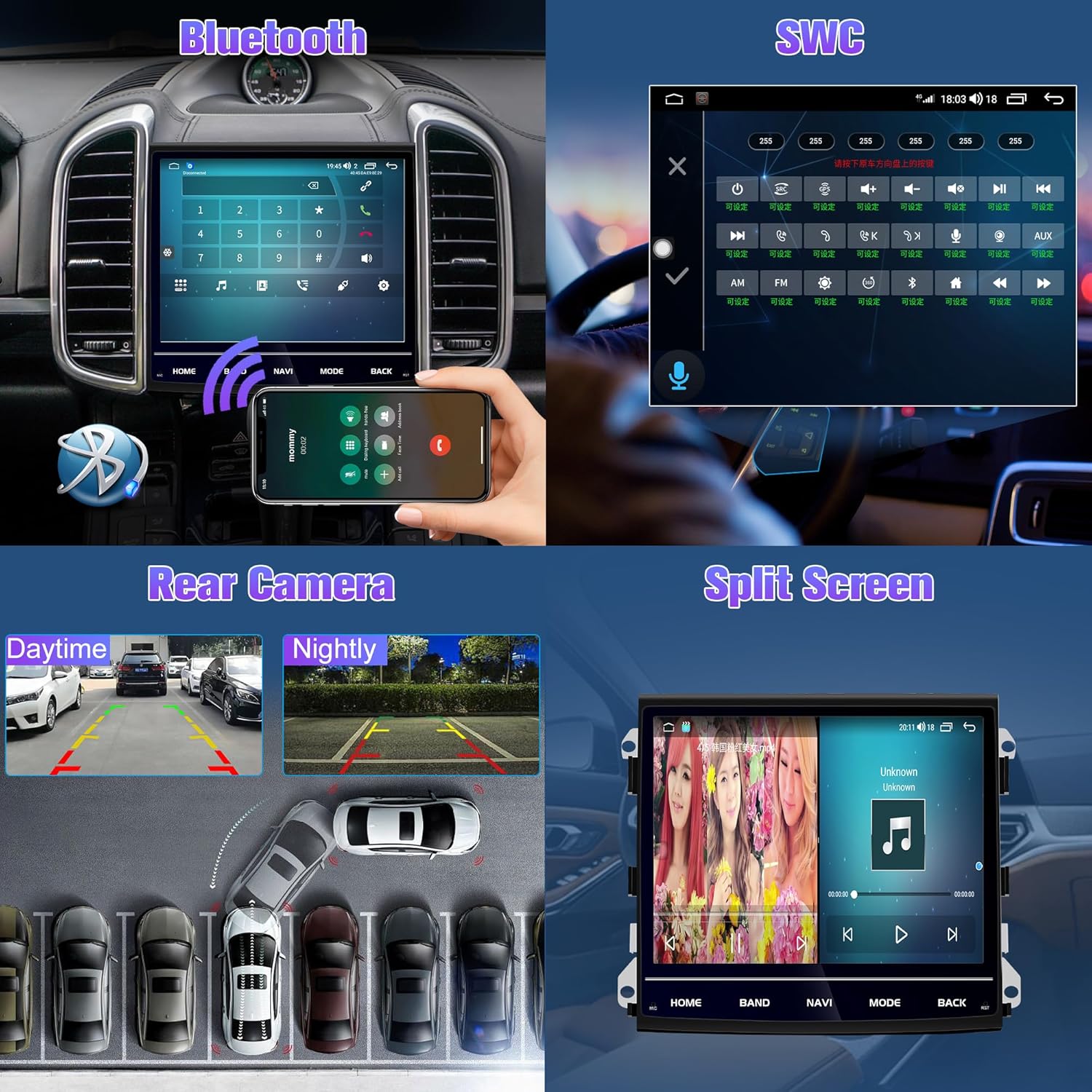 Radio for Porsche Cayenne 2011-2015 CRD3.1: 256G Car Stereo Android System Head Unit with Bluetooth AM FM Wireless Carplay Auto for Turbo GTS, 8.4" Aftermarket Touch Headunit Screen with Backup Camera